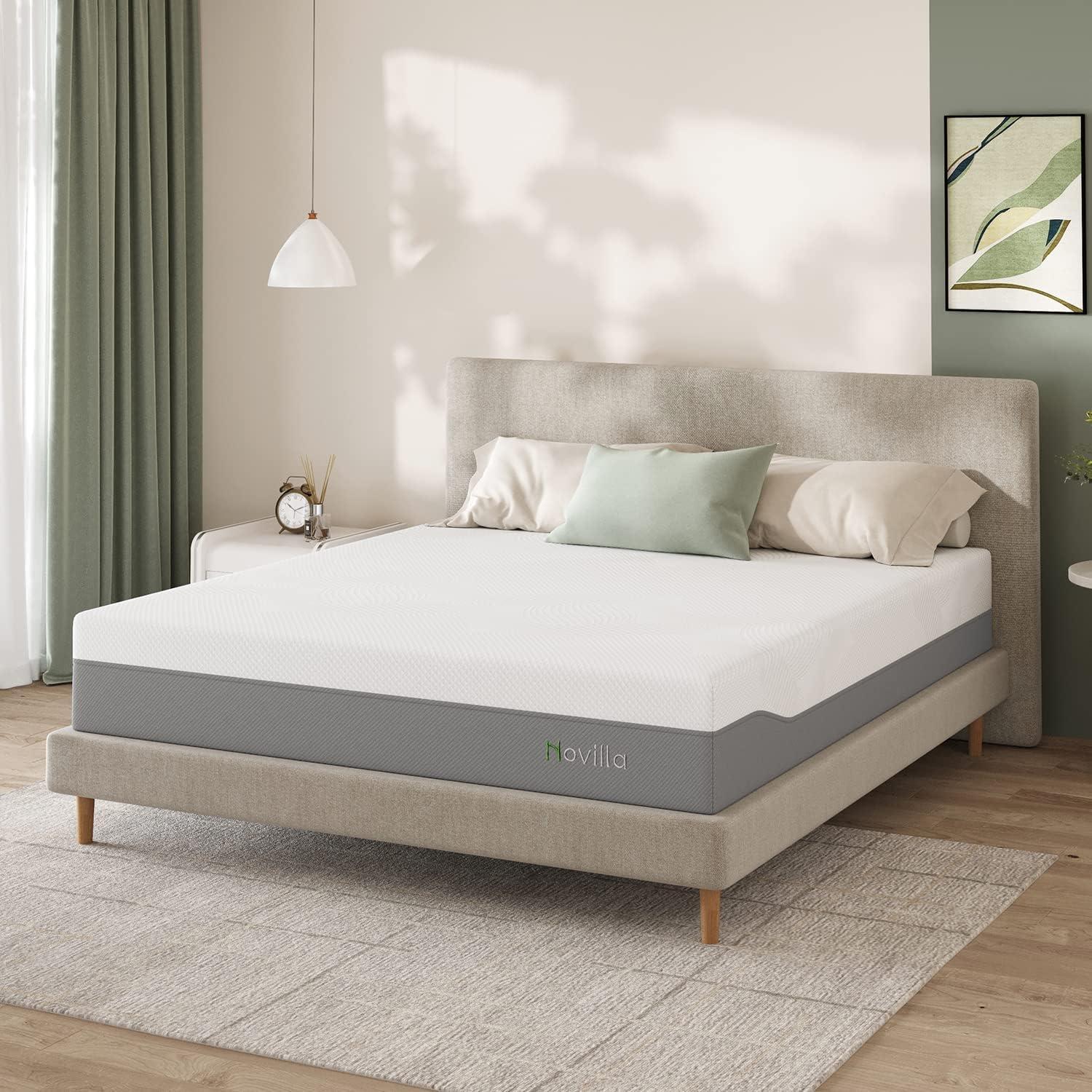 Novilla 10 Inch Queen Gel Memory Foam Mattress