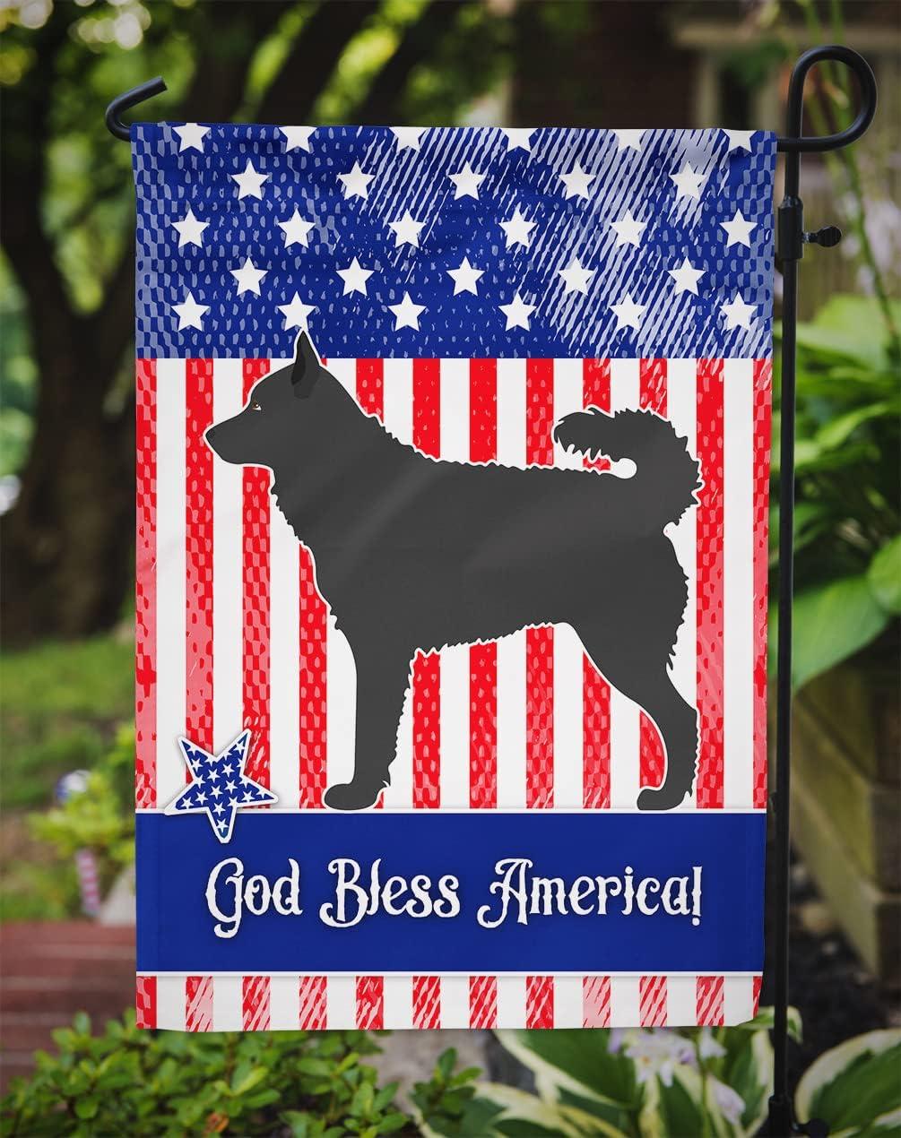 Carolines Treasures BB8417GF Mudi American Flag Garden Size  Small multicolor