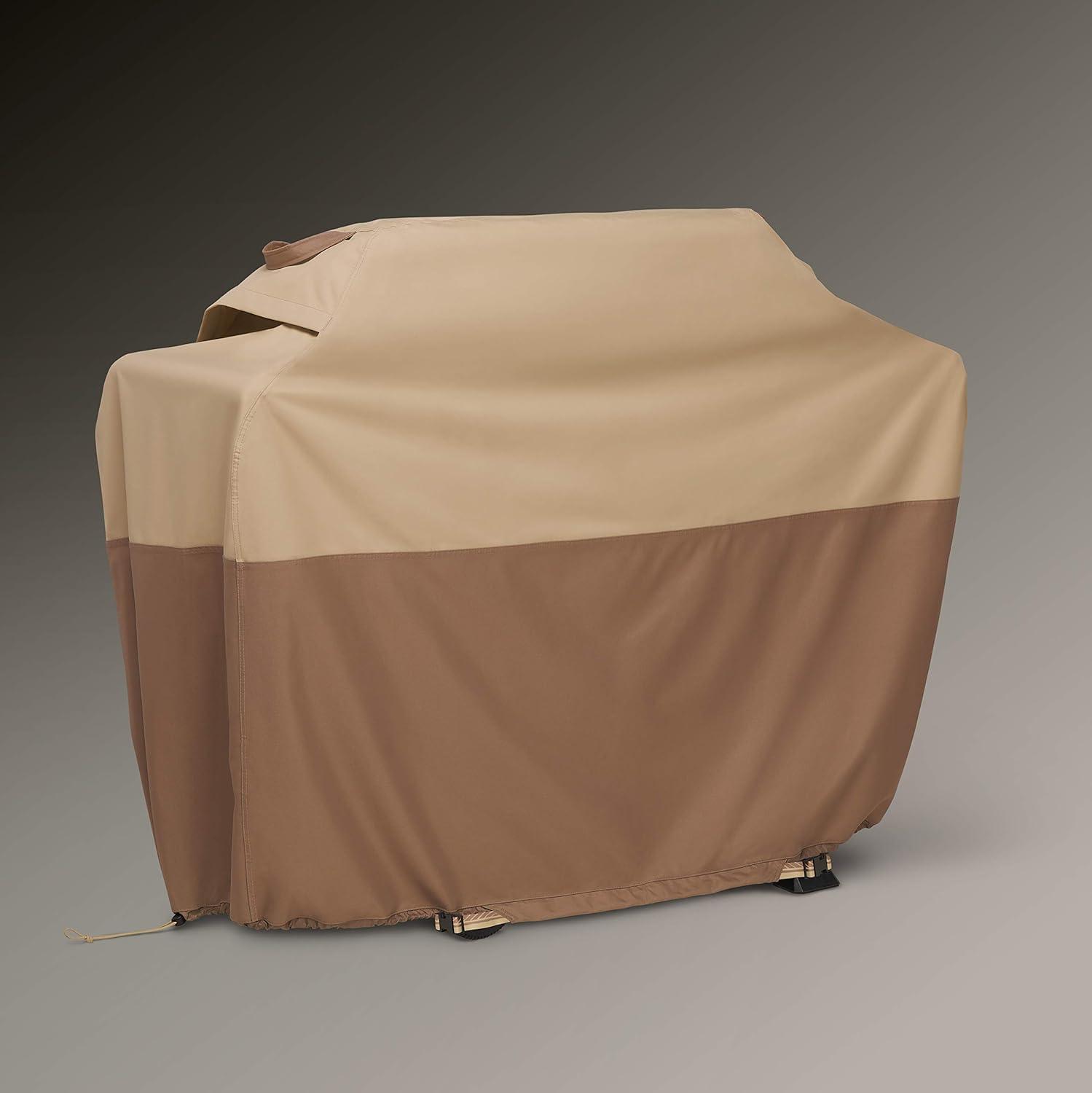 Earth-Toned Waterproof PVC Gas Grill Cover, 72 x 32 x 51 Inch