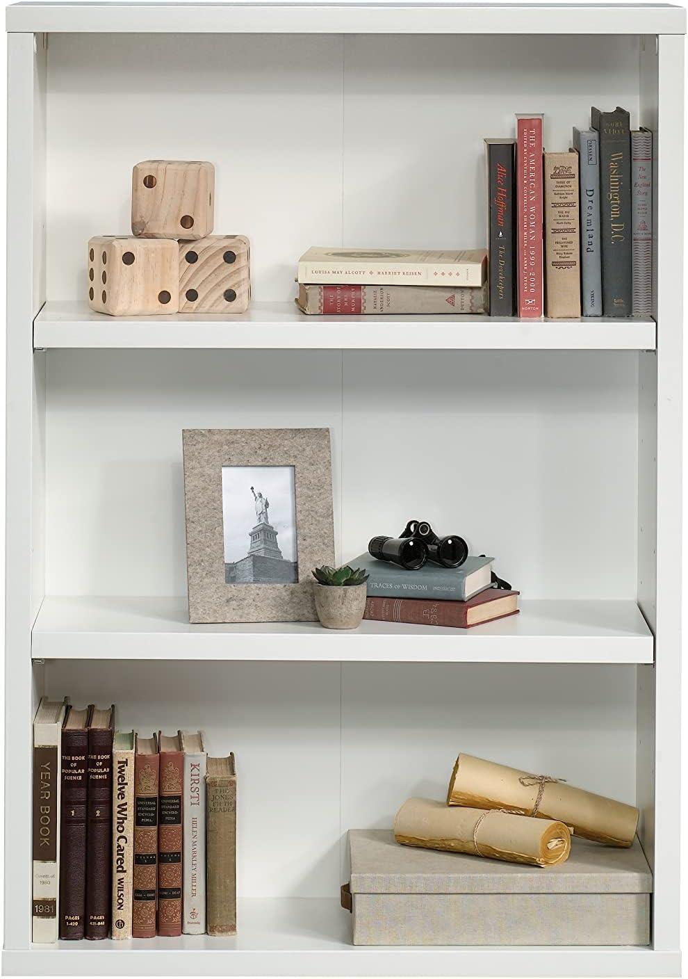 Sauder 3-Shelf Bookcase, Raven Oak Finish