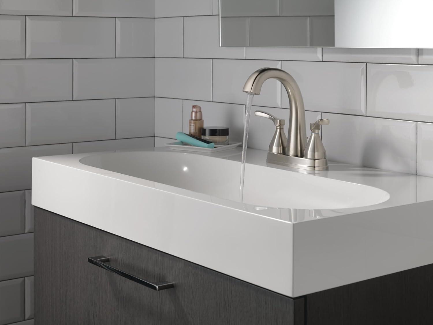 Stryke Centerset Bathroom Faucet with Drain Assembly and DIAMOND™ Seal Technology