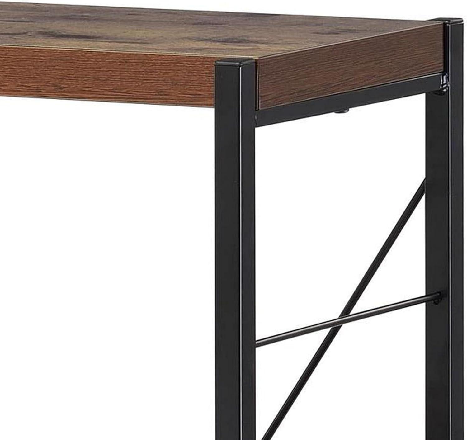 Bob 4 Shelf Wooden Bookcase In Weathered Oak