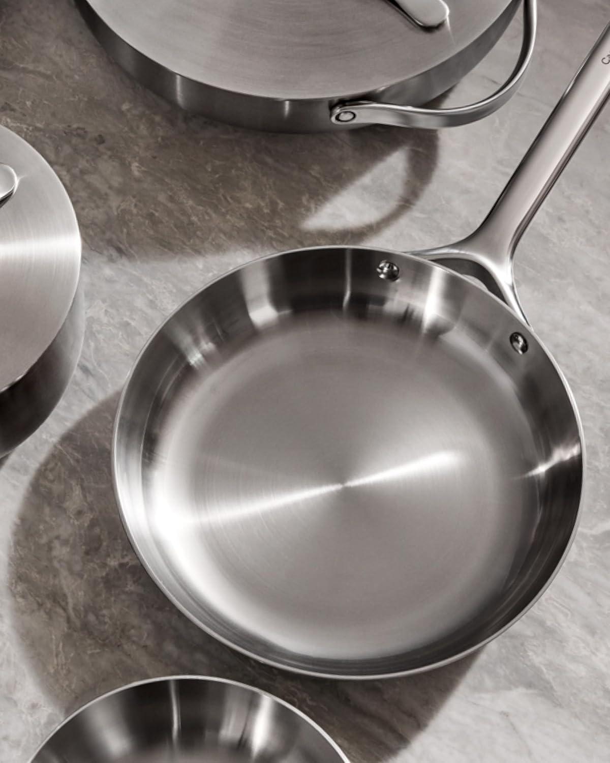 Caraway Home 8" Stainless Steel Mini Fry Pan: Caraway Cookware, Gas & Electric Compatible, Hand Wash, Lifetime Warranty