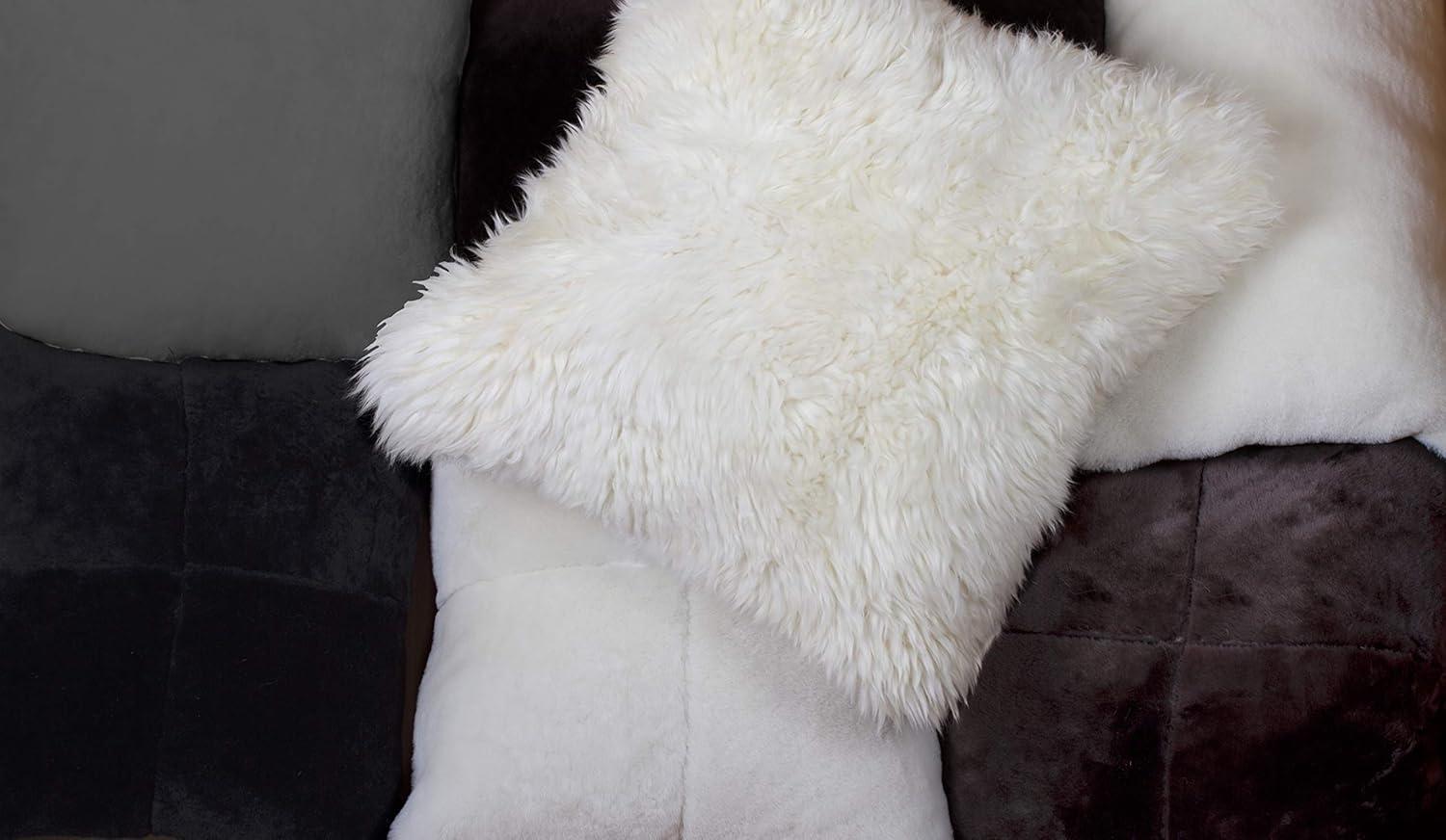 Natural Zealand Sheepskin Pillow Natural 18"x18"