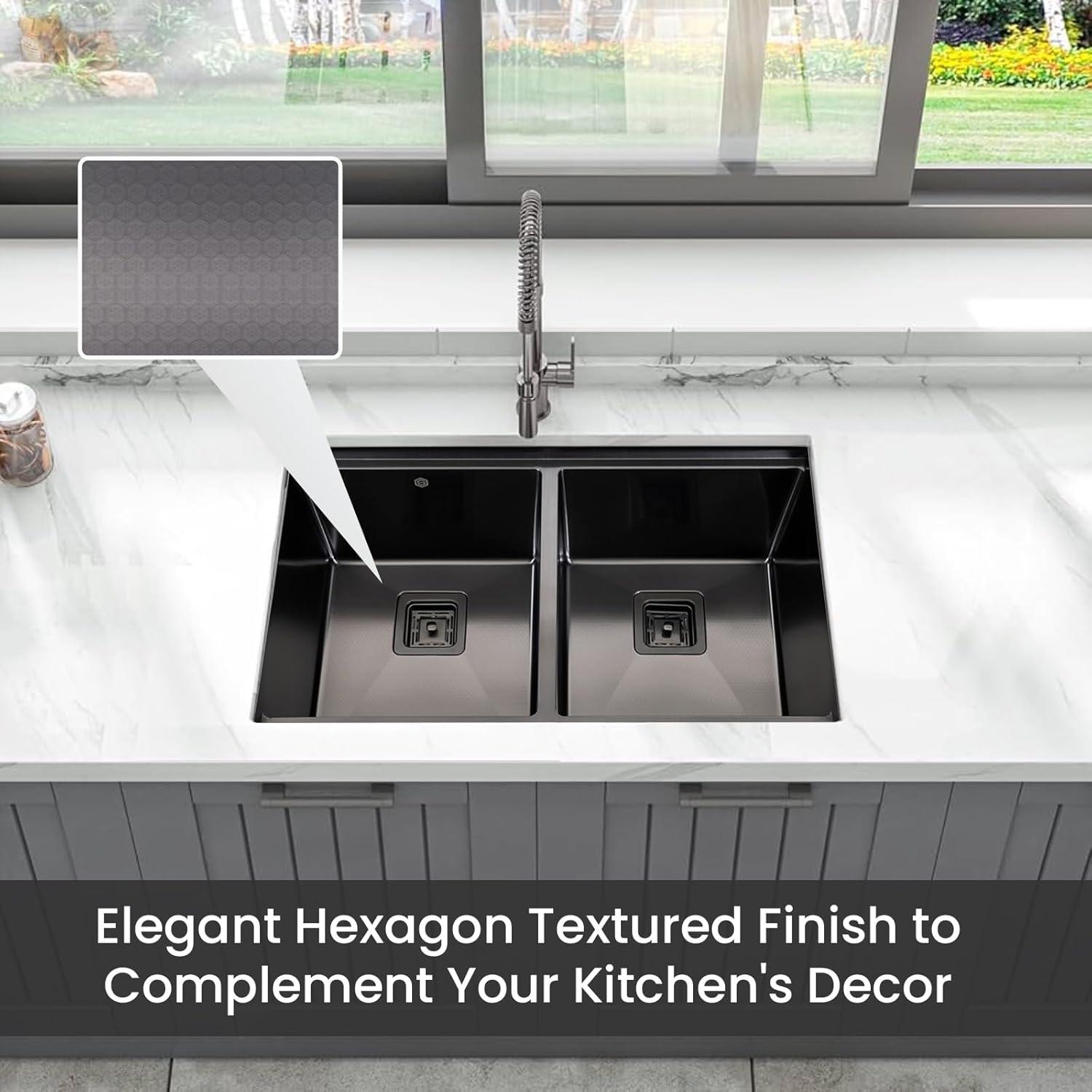 Strictly Sinks 32” Copper Undermount Workstation 16 Gauge Double Bowl Kitchen Sink Stain Resistant