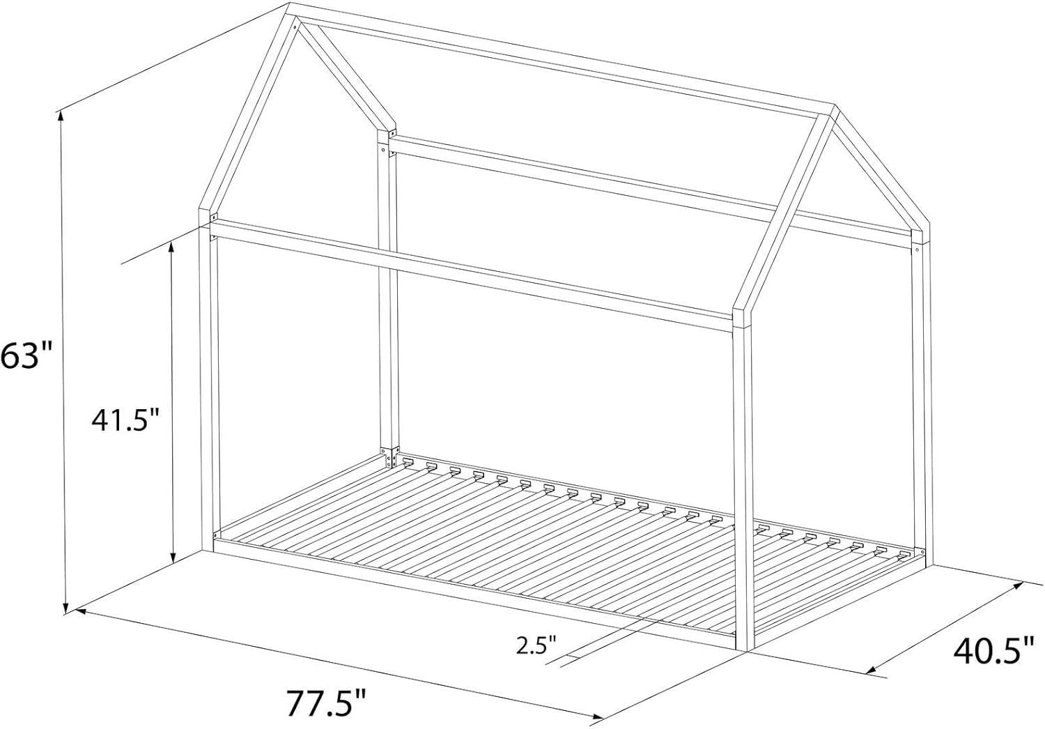 Skyler Metal Montessori House Bed