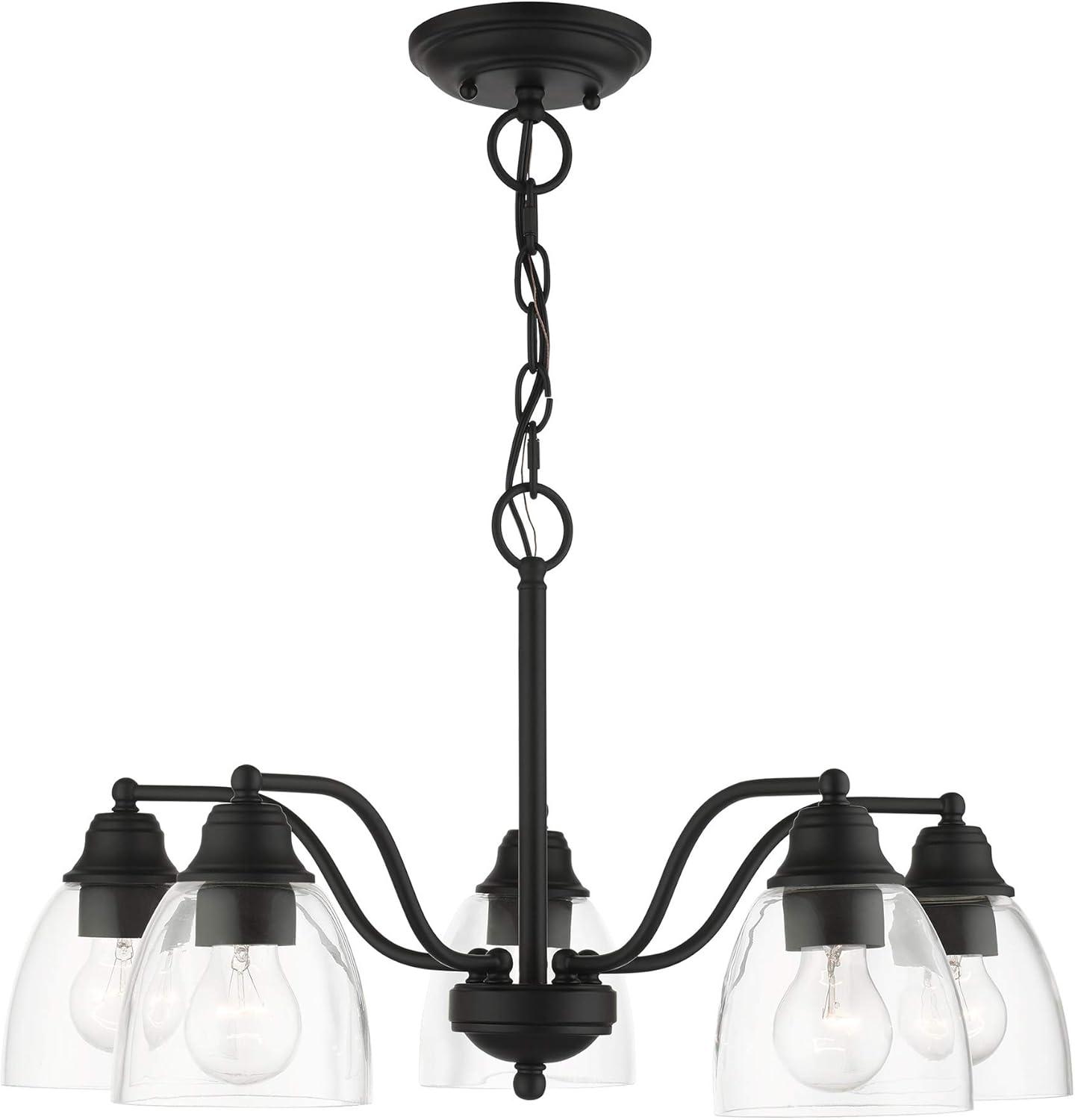Livex Lighting Montgomery 5 - Light Chandelier in  Black
