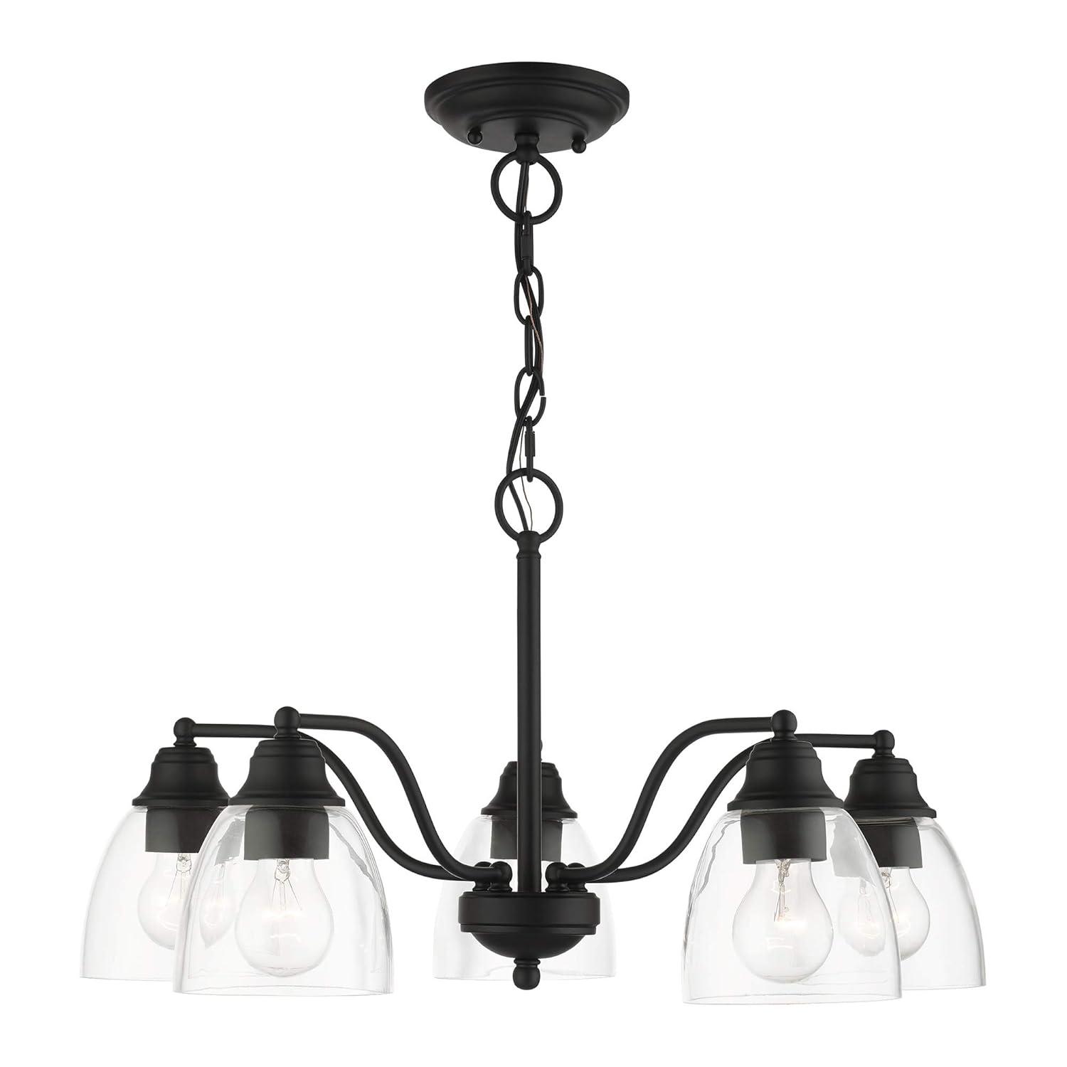 Livex Lighting Montgomery 5 - Light Chandelier in  Black