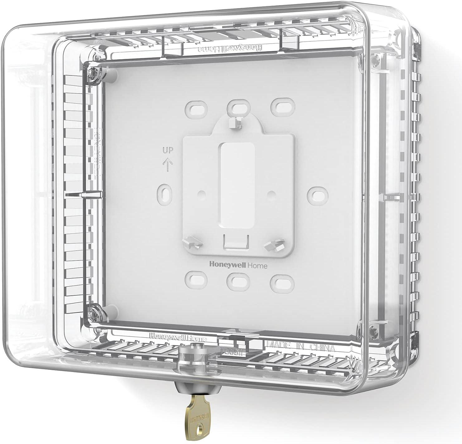 Clear Plastic Medium Thermostat Guard Box with Key Lock