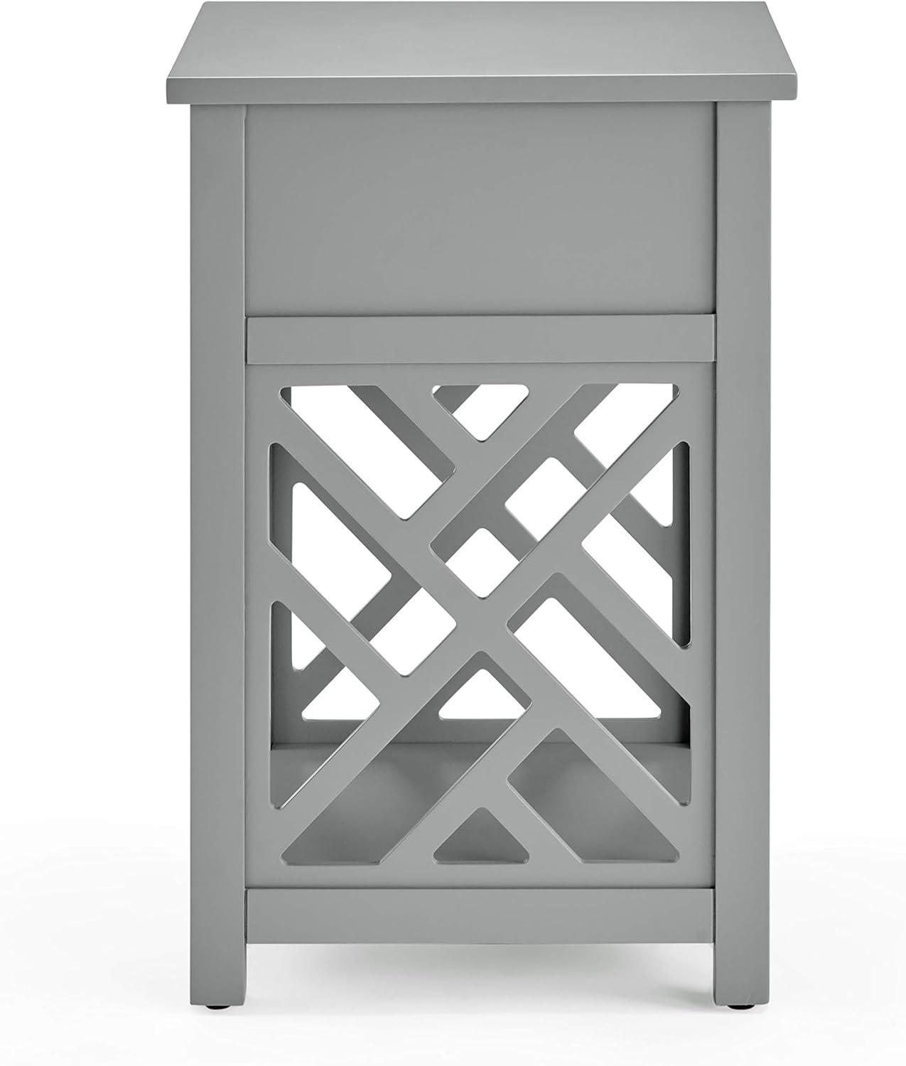 36" Middlebury Coffee Table and 2 End Tables with Drawer Off - White - Alaterre Furniture: Mid-Century Modern, Wood Frame