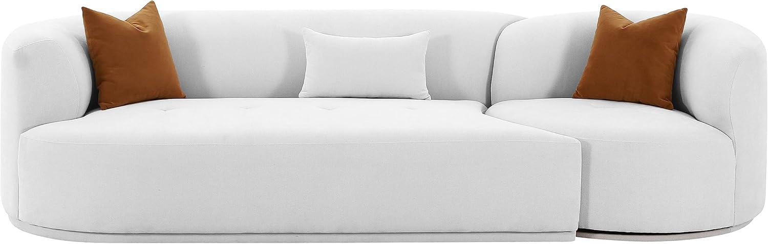 Fickle Boucle 2-Piece Modular RAF Sofa
