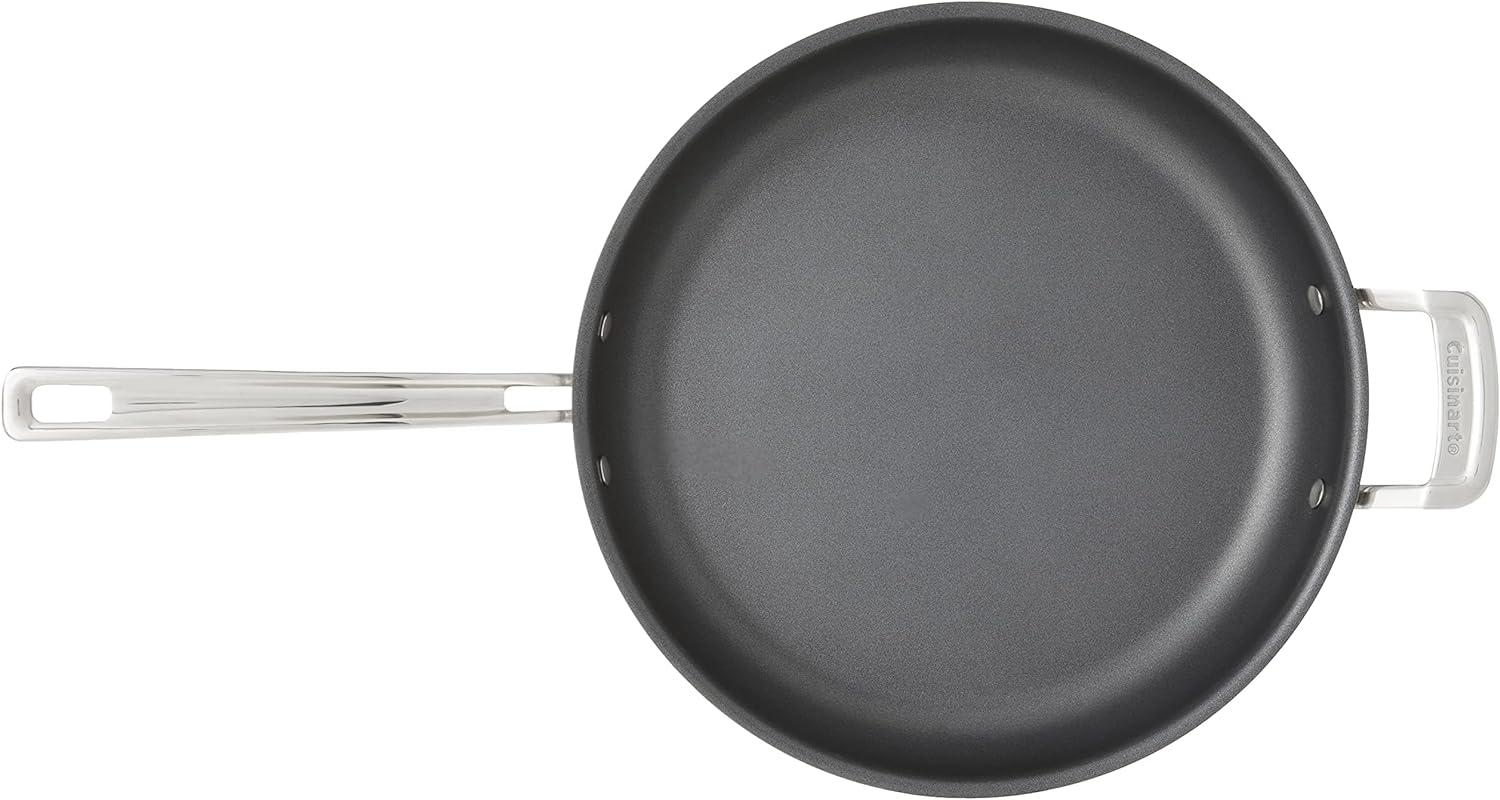 Stainless Steel 12" Non-Stick Skillet with Helper Handle