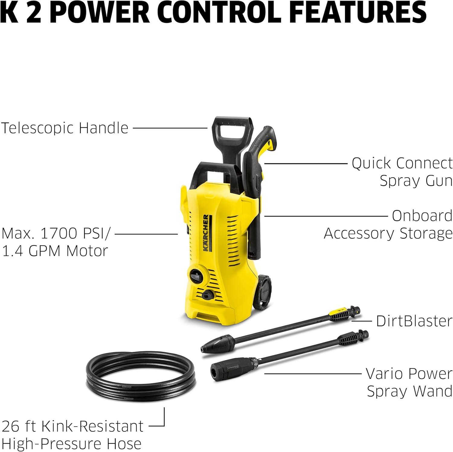 Karcher K 2 Power Control Electric Pressure Washer