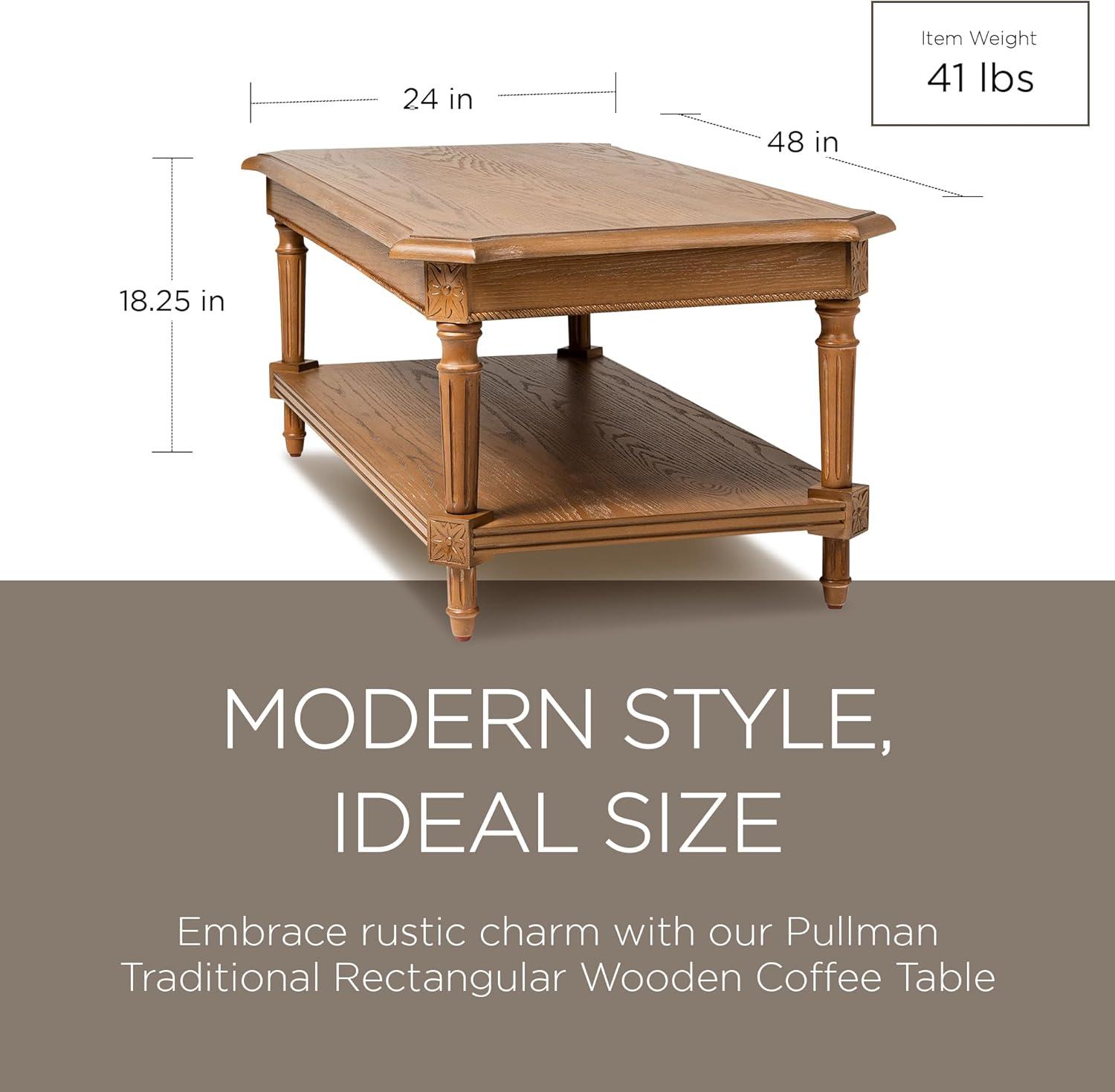 Maven Lane Pullman Square Wooden Coffee Table