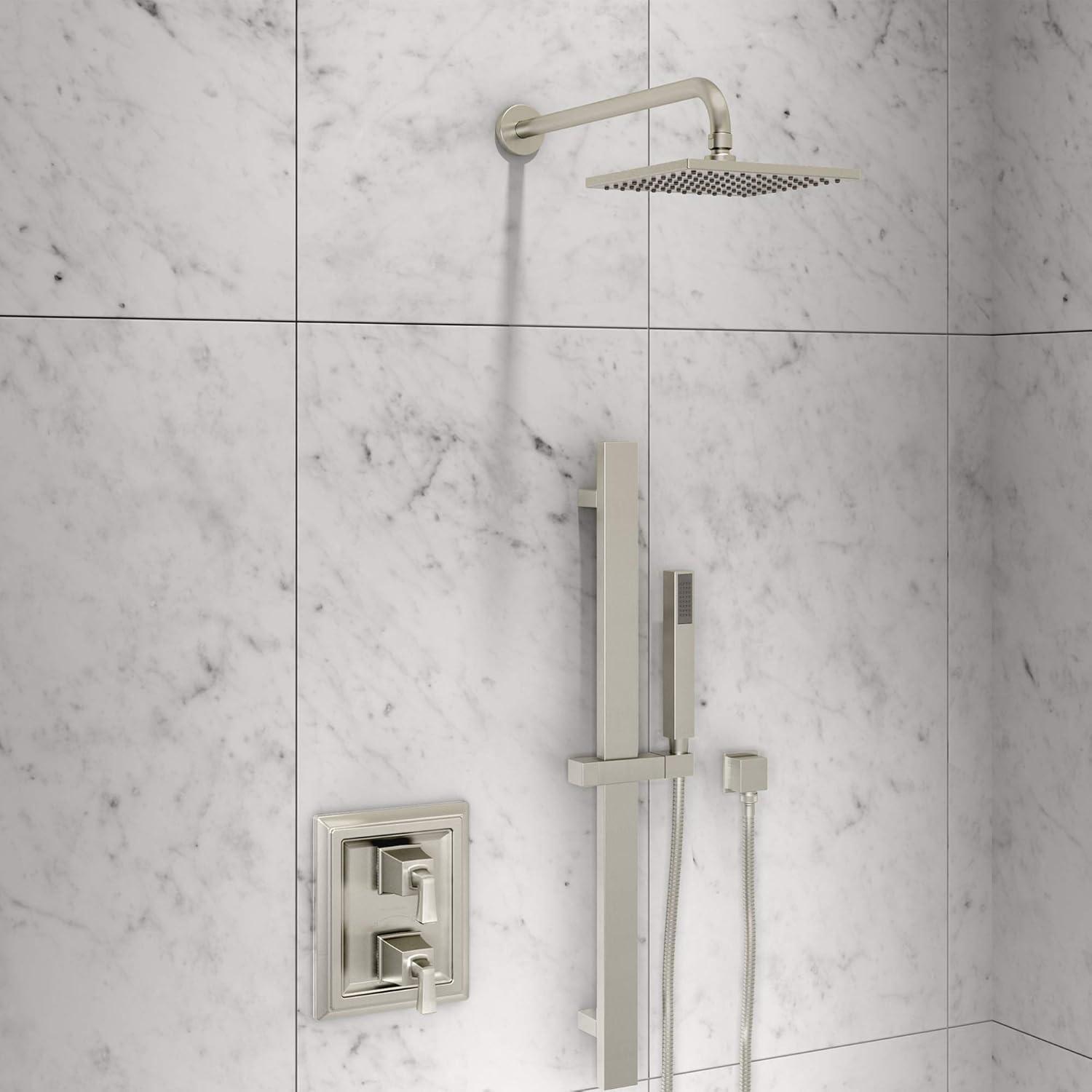 8-Inch Satin Nickel Square Rain Showerhead