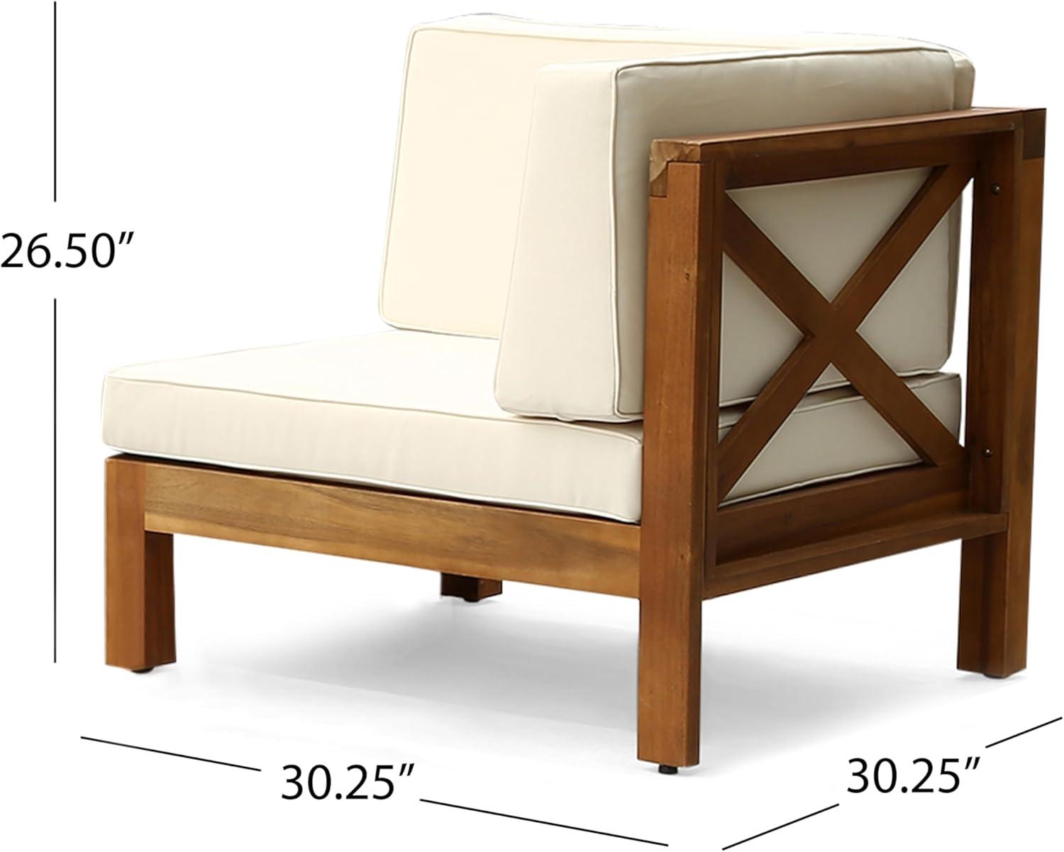 Highland Dunes 30.3'' Acacia Outdoor Patio Sofa