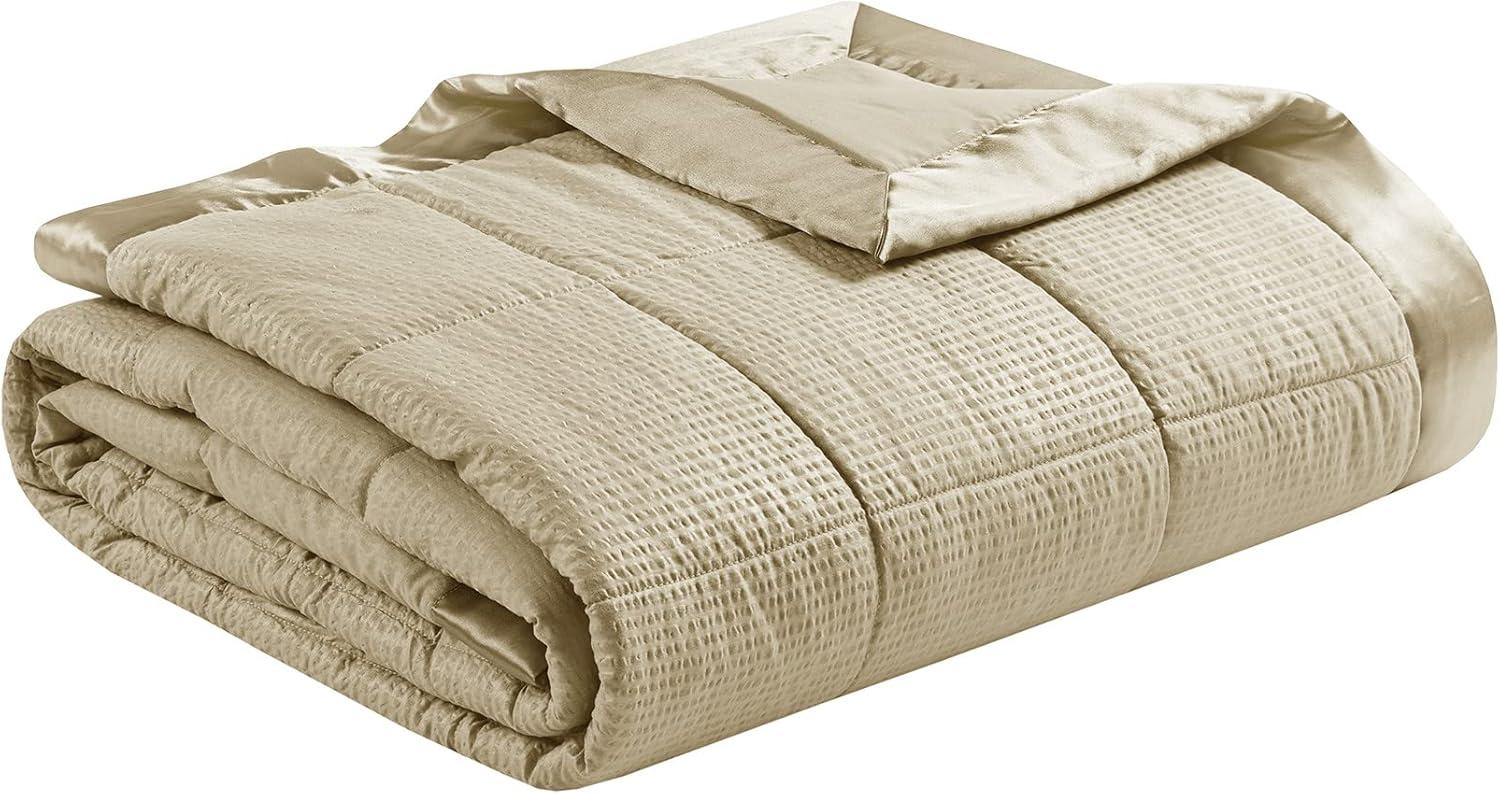 Cambria Oversized Down Alternative Blanket with Satin Trim