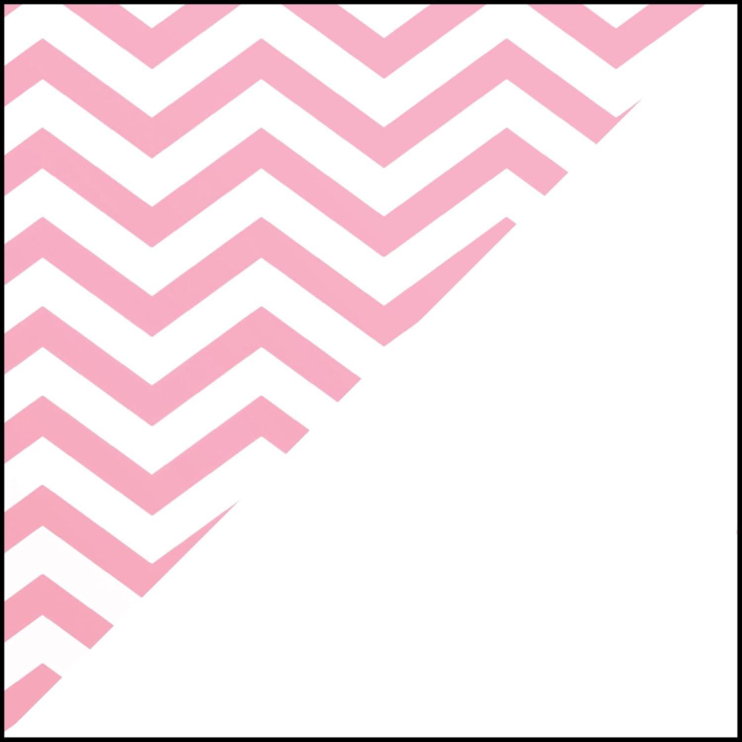 English Country Doll High Chair and Bed Set with Chevron Bedding - White/Pink