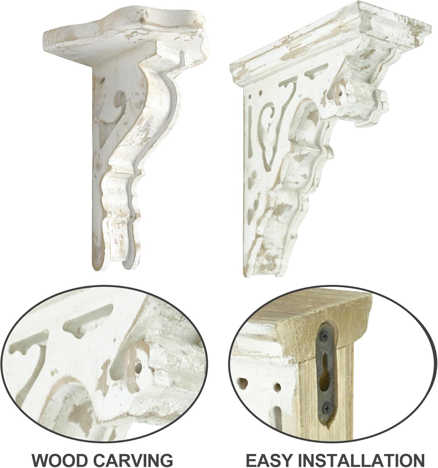 Ophelia & Co. Vintage Shabby Wood Corbels/ Brackets (Set of 2)