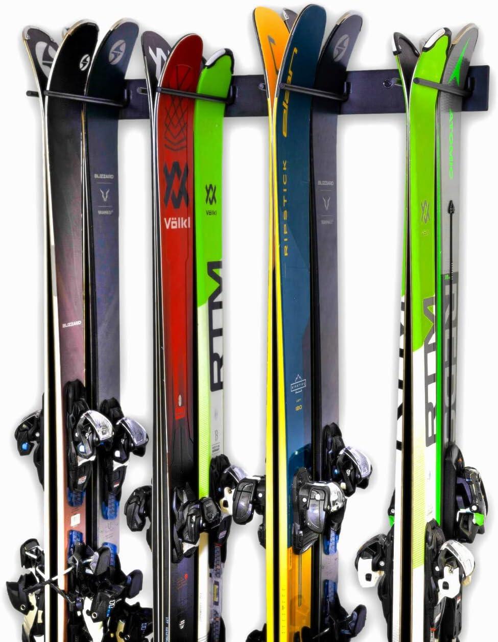 StoreYourBoard Snowbasin Ski Storage Rack | Holds 8 Pairs of Skis