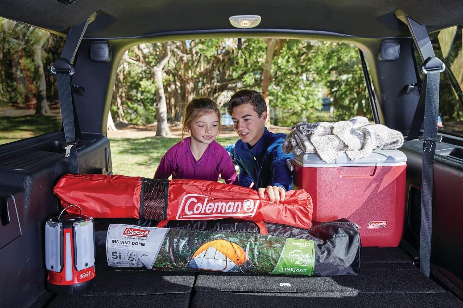 Coleman Broadband Mesh Quad Adult Camping Chair, Red