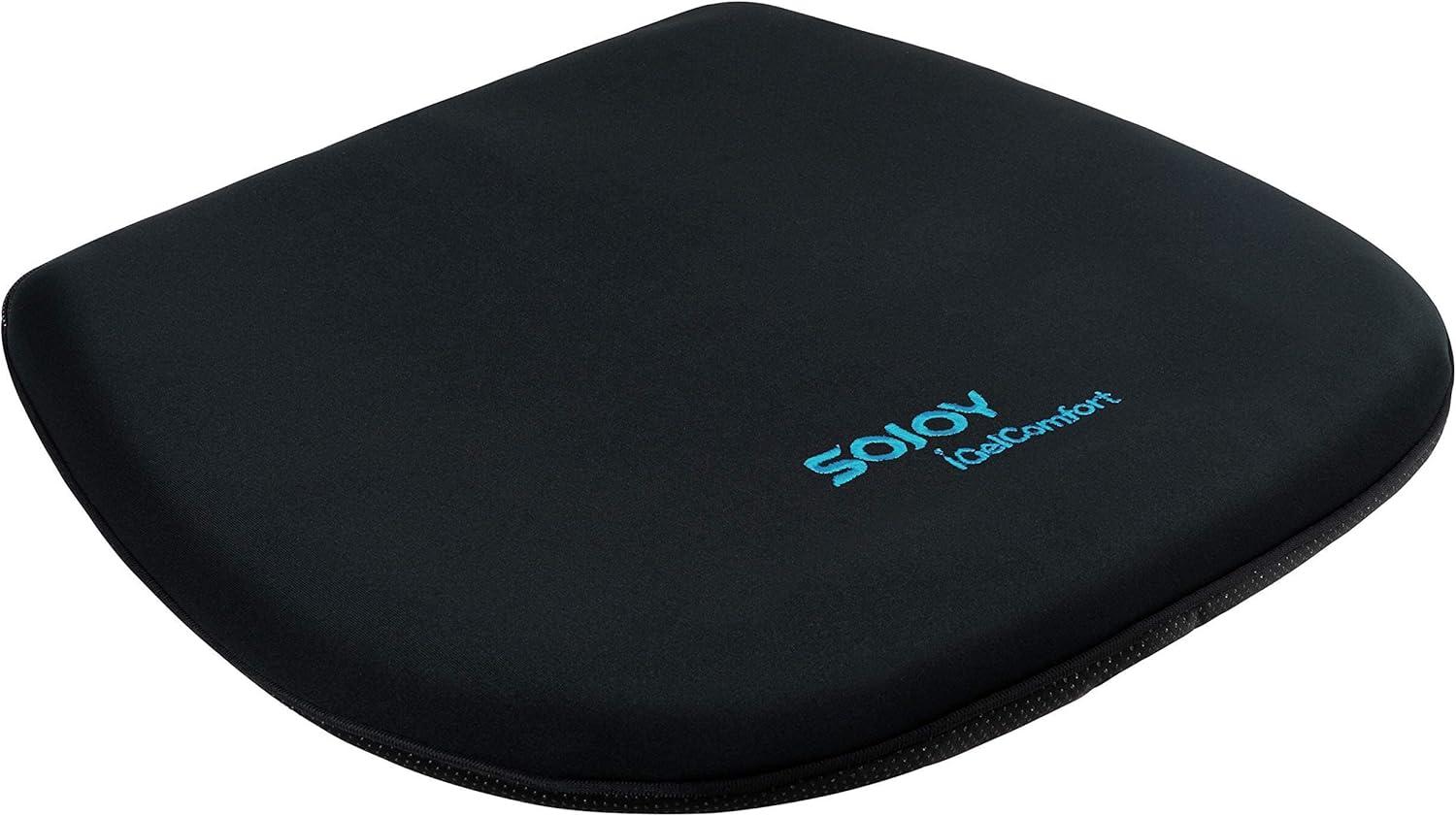 Sojoy Gel Seat Cushion Coccyx Orthopedic Breathable Gel and Memory Foam Car Seat Cushion Summer Cooling Cushion(Black)