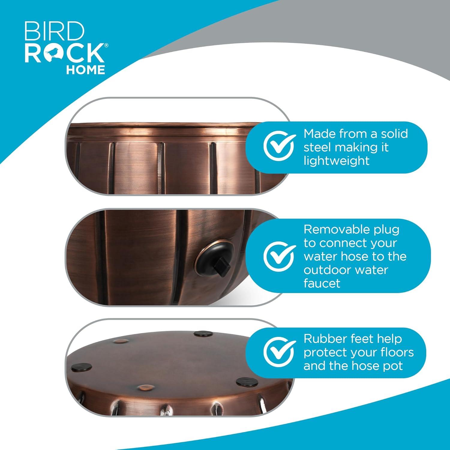 BirdRock Home Metal Container Hose Pot