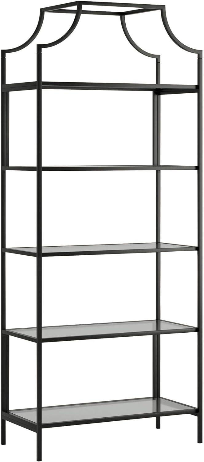 71" Harvey Park Bookcase Black - Sauder