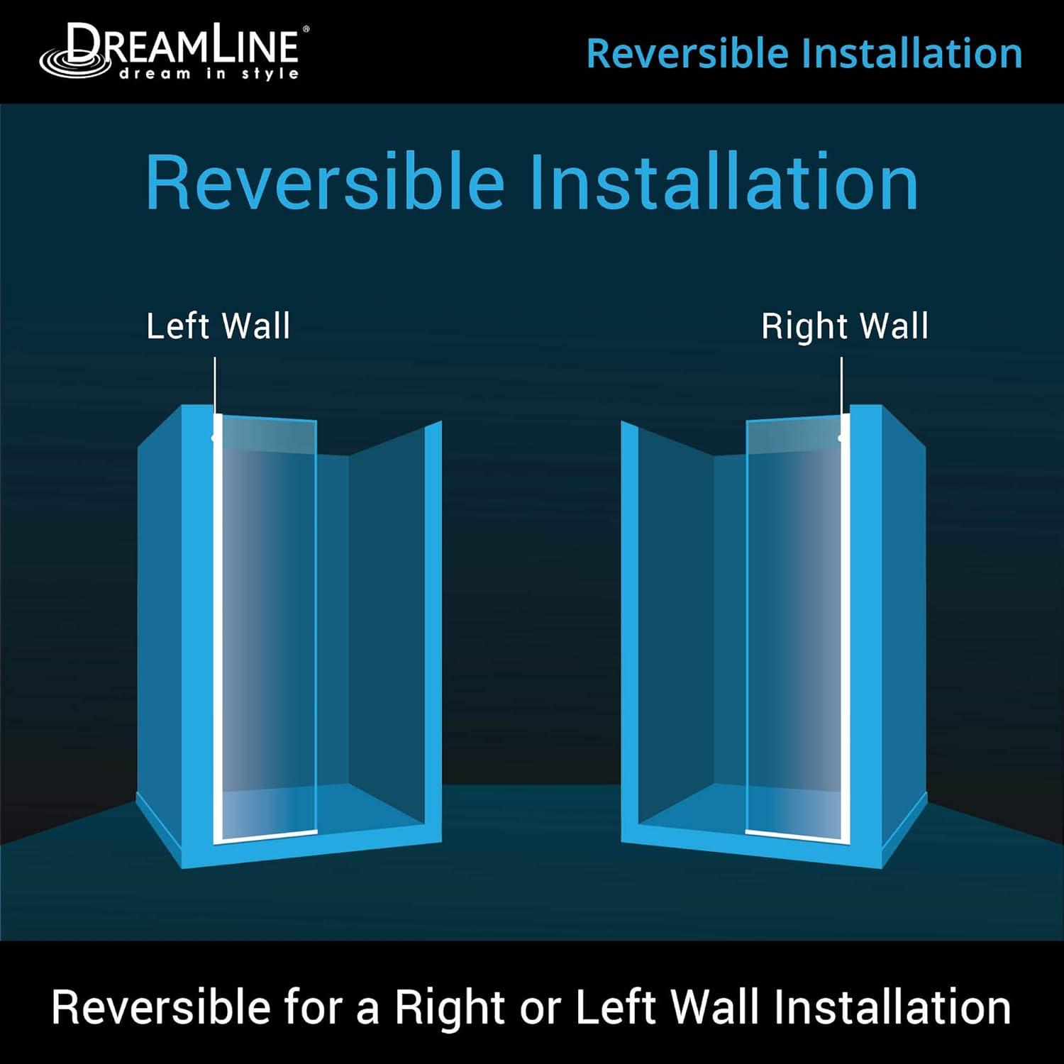 30" W x 72" H Frameless Shower Door