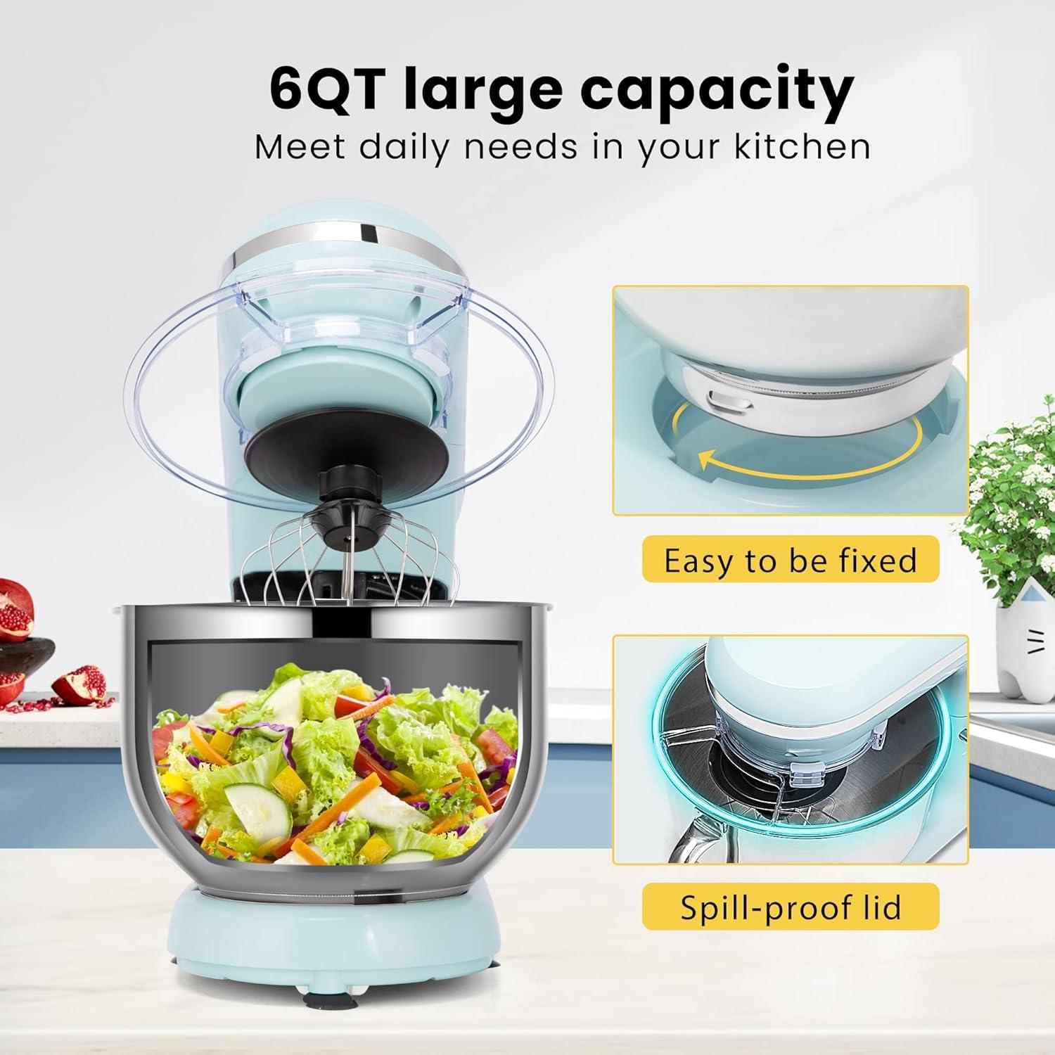 660W 10 Speed 6 Quart Tilt-Head Stand Mixer