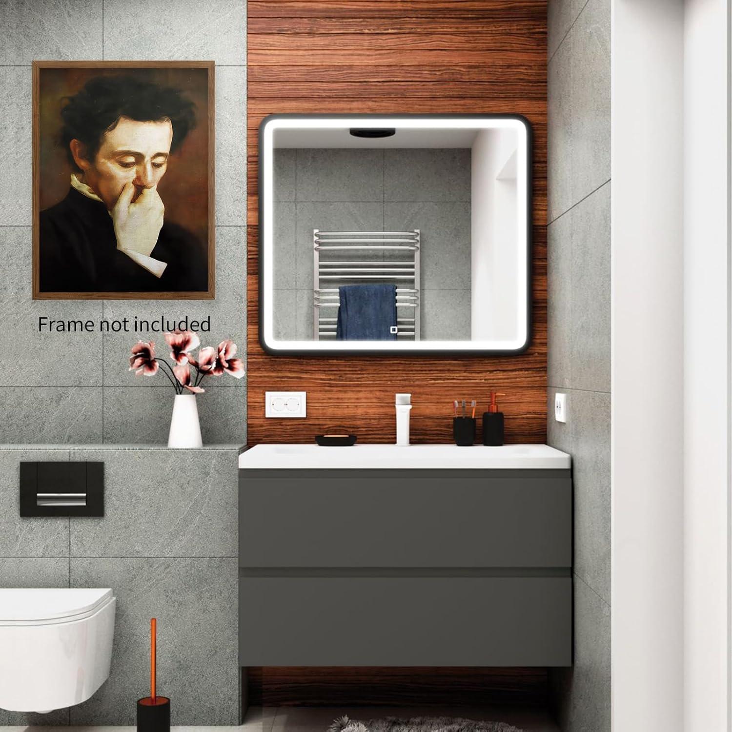 JDNWKBBS Funny Bathroom Canvas Wall Art Humorous Classical Oil Painting Man Covering Nose Posters Vintage Toilet Pictures Prints Rustic Farmhouse Wall Decor for Bathroom Restroom 12x16in Unframed