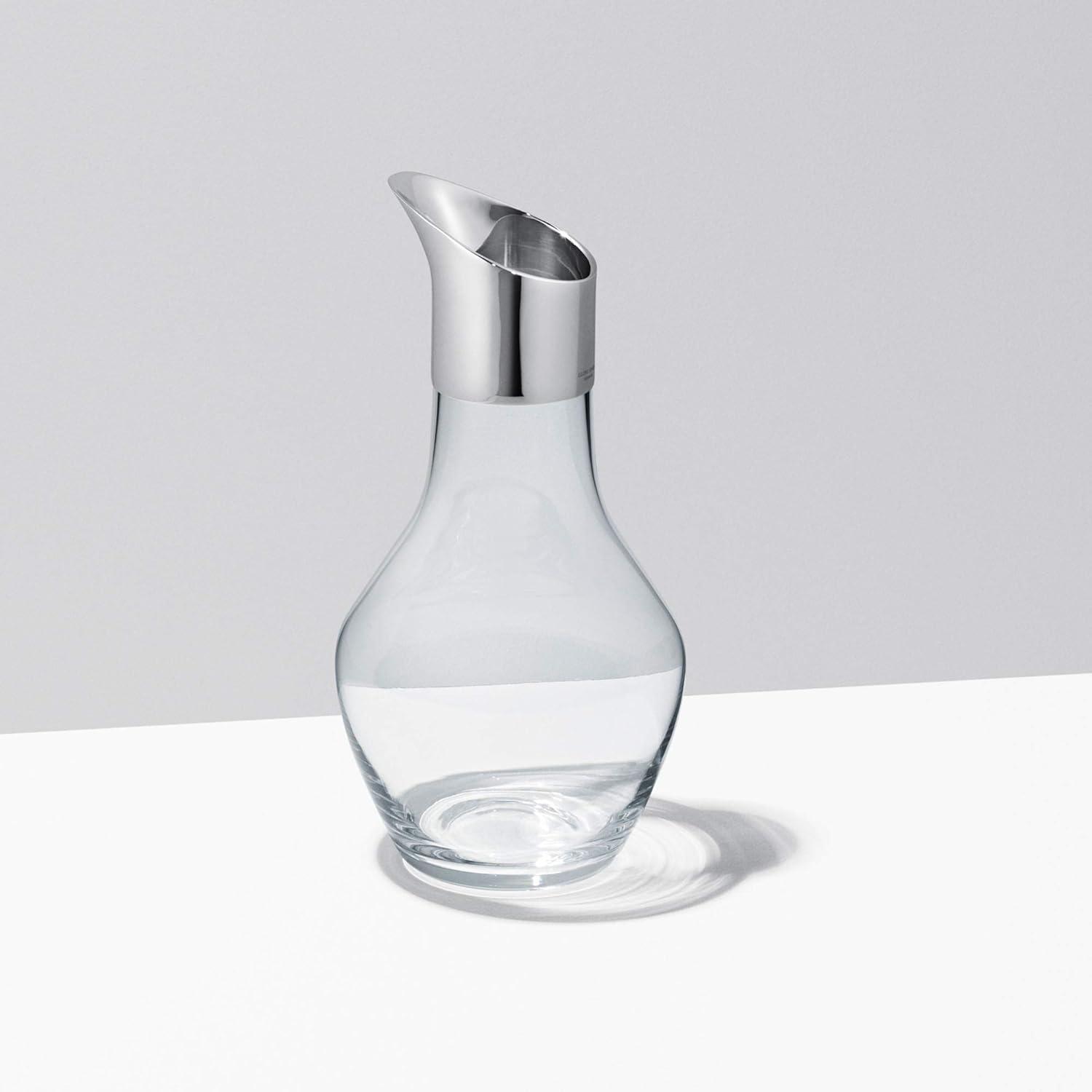 Georg Jensen Sky Water Glass and Stainless Steel 50.72 oz. Carafe | Wayfair