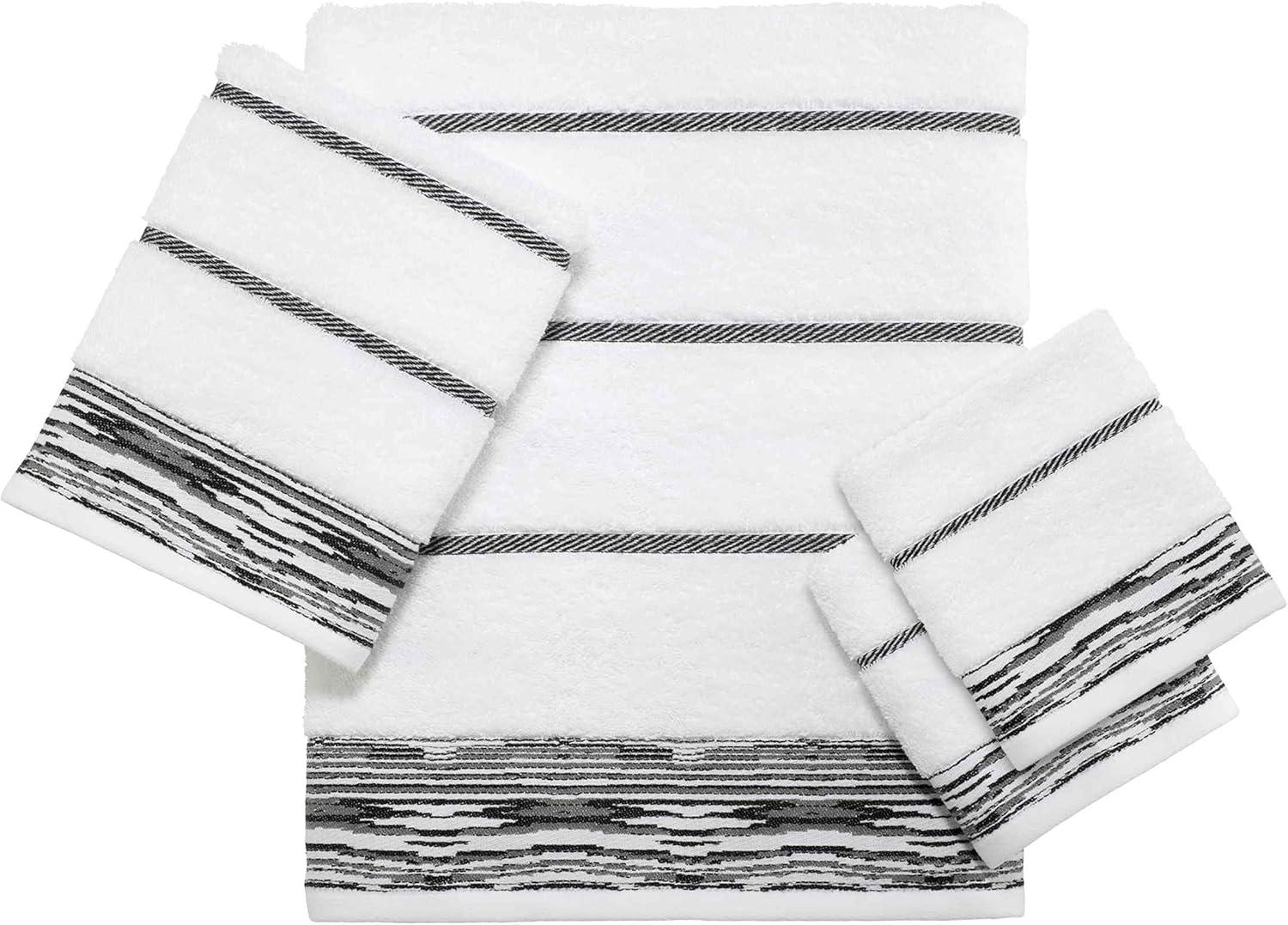Nicole Miller Home Nicole Miller Sydney Cotton Honeycomb / Waffle Bath Towels