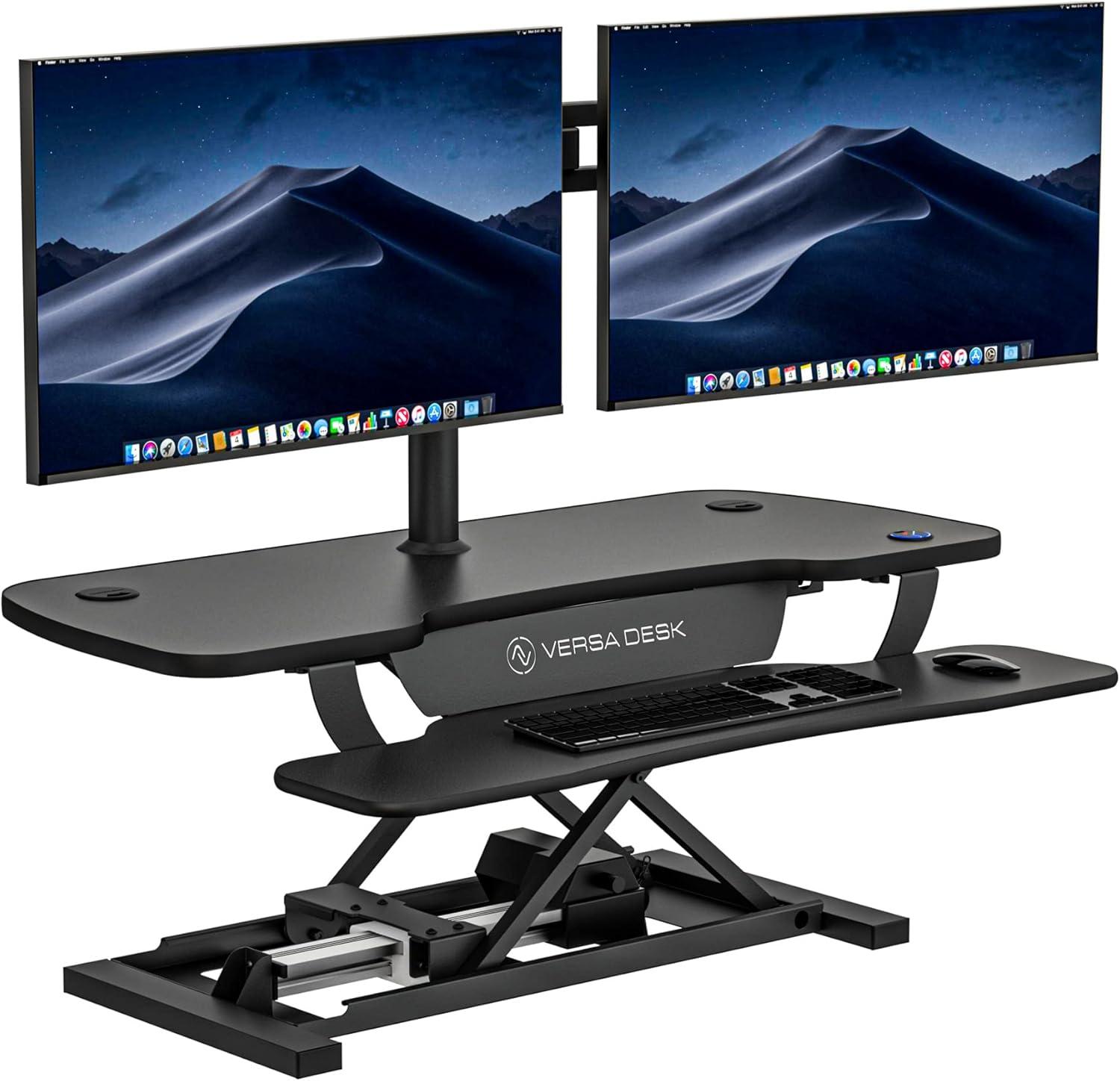 Versa Products VersaDesk PowerPro 5-20" Electric Sit to Stand Desktop Converter SP7644024-00-01