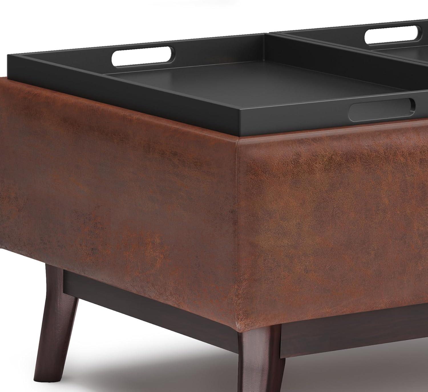 Owen Faux Leather Ottoman