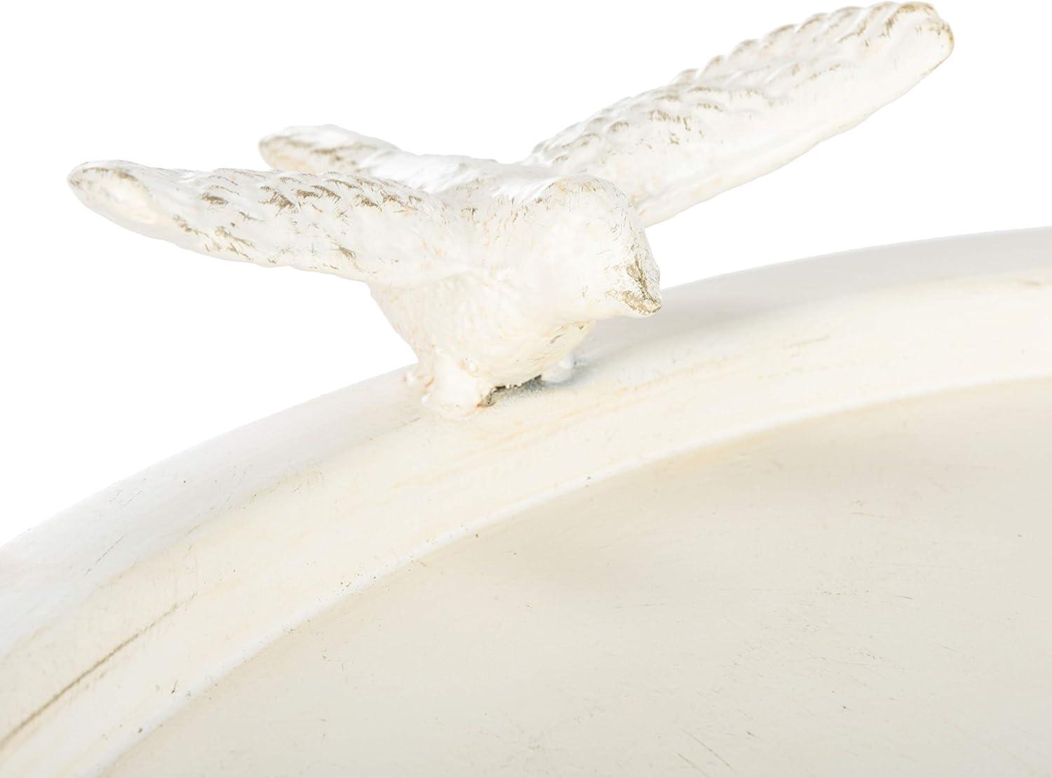 Kensi Outdoor Bird Bath - Pearl White - Safavieh