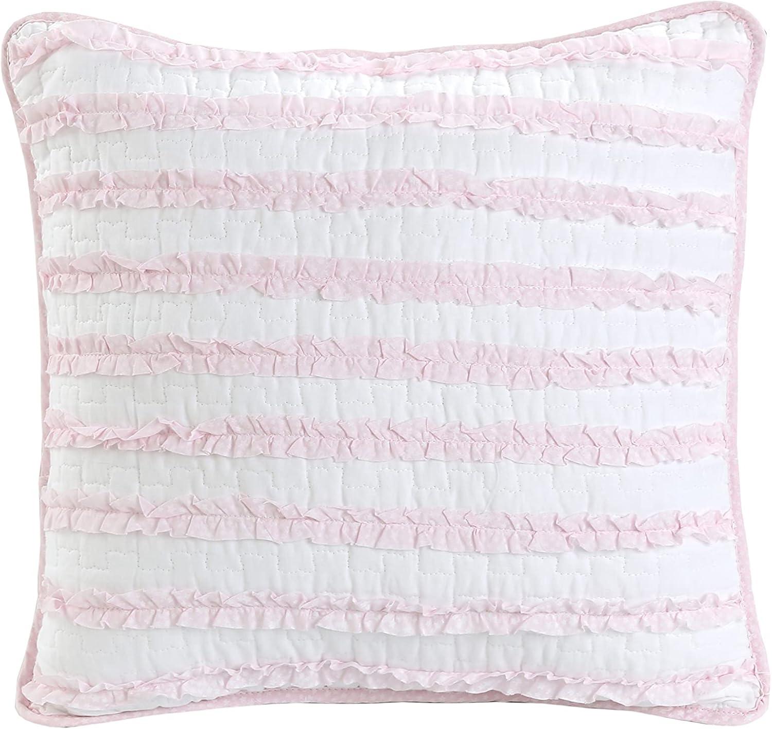 Ruffled Cotton Throw Pillow