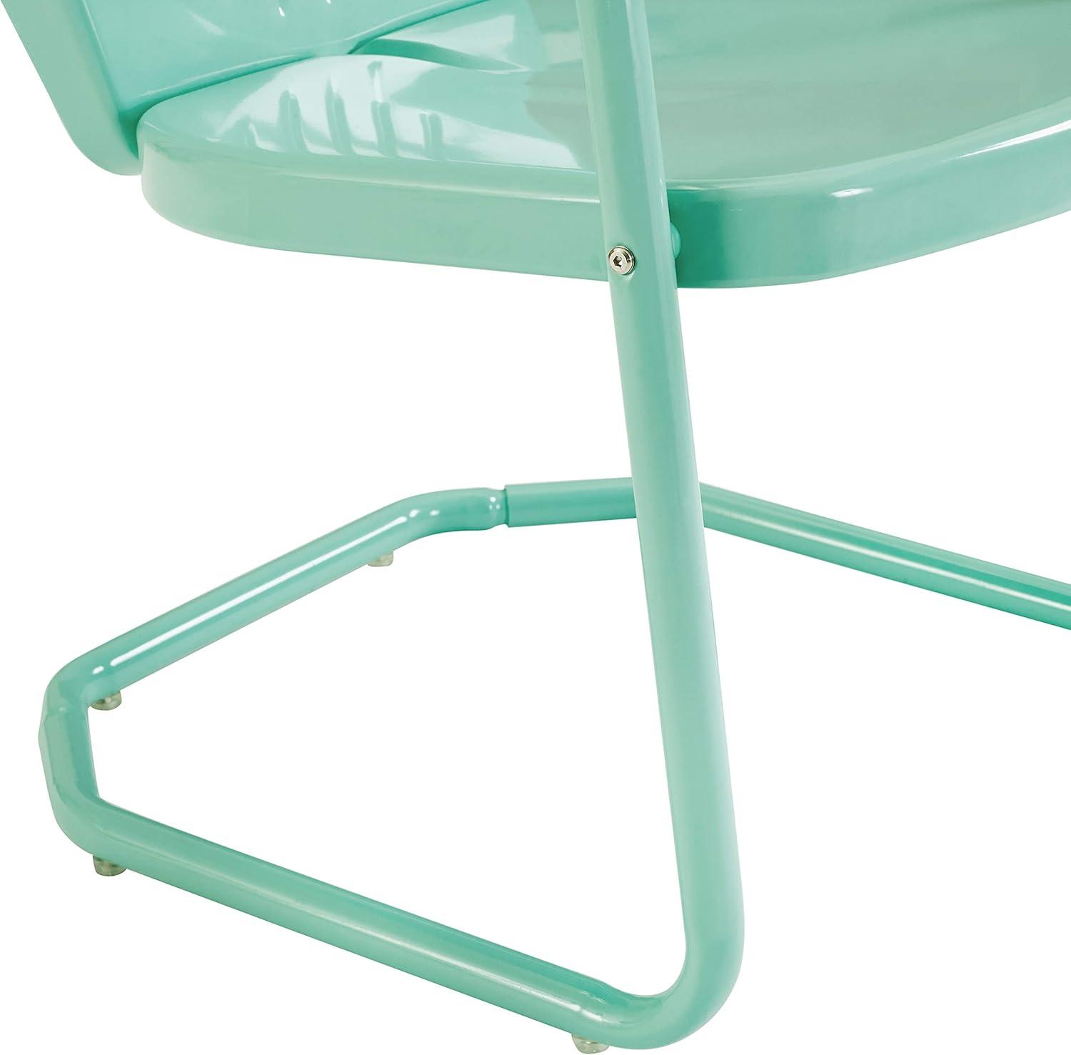 Griffith Aqua Metal Outdoor Lounge Chair