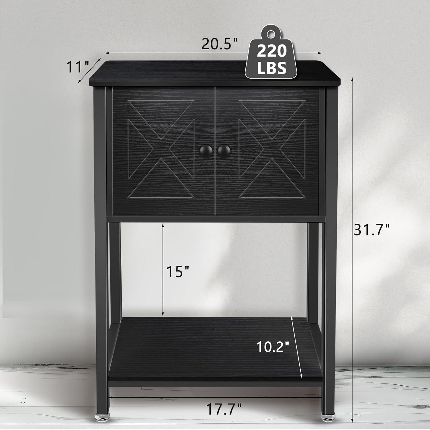 Tucker Murphy Pet™ Fish Tank Stand - 55-75 Gallon Wooden Aquarium Stand With Storage Cabinet For Fish Tank Accessories - 770 LBS Capacity, 51"X19.6"X35"H