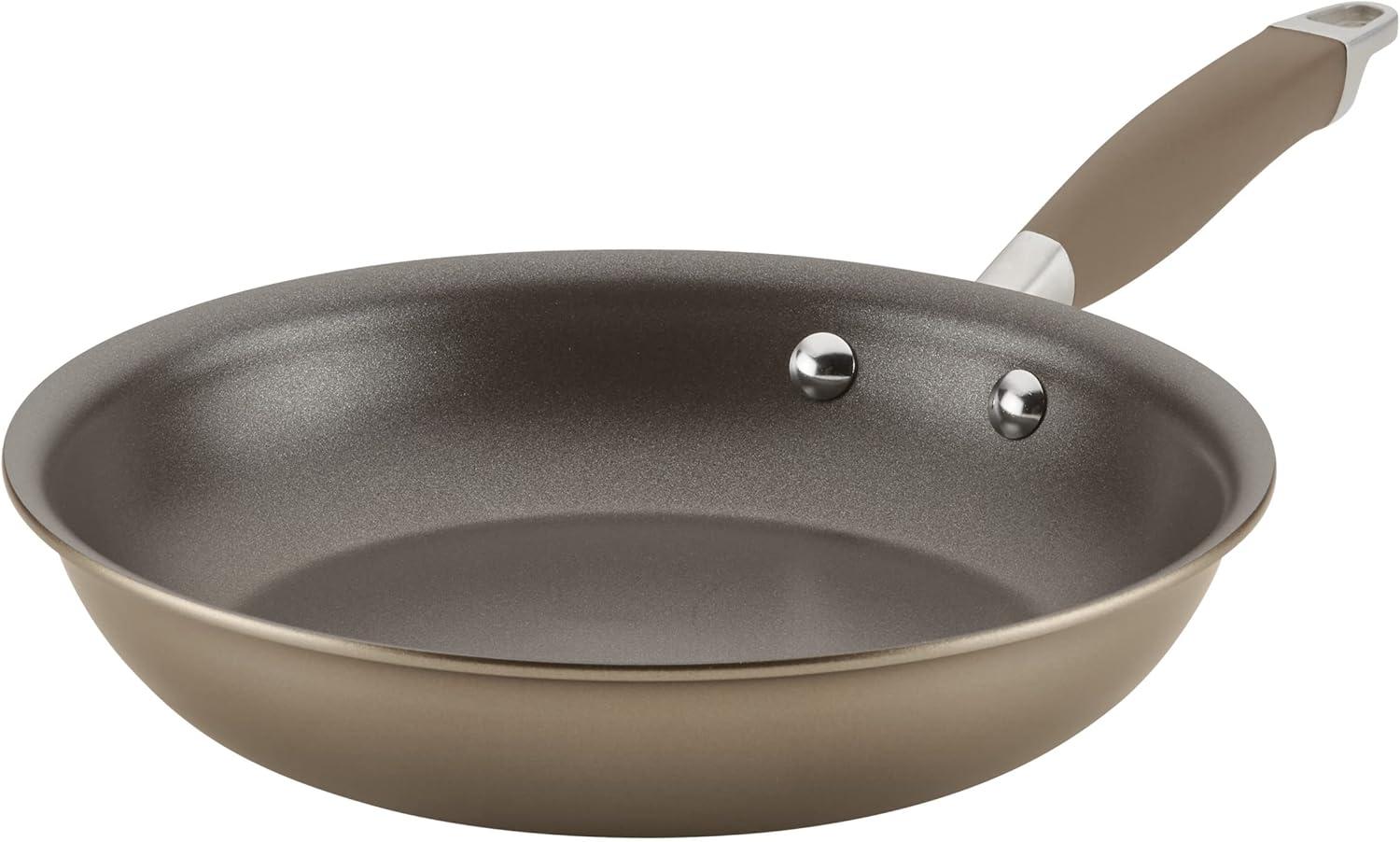 Anolon Anolon Advanced Home Hard Anodized Nonstick Deep Frying Pan / Skillet with Lid, 12 Inch