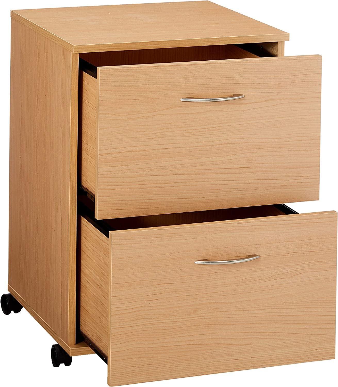 Essentials 2 Drawer Rolling Filing Cabinet - Nexera