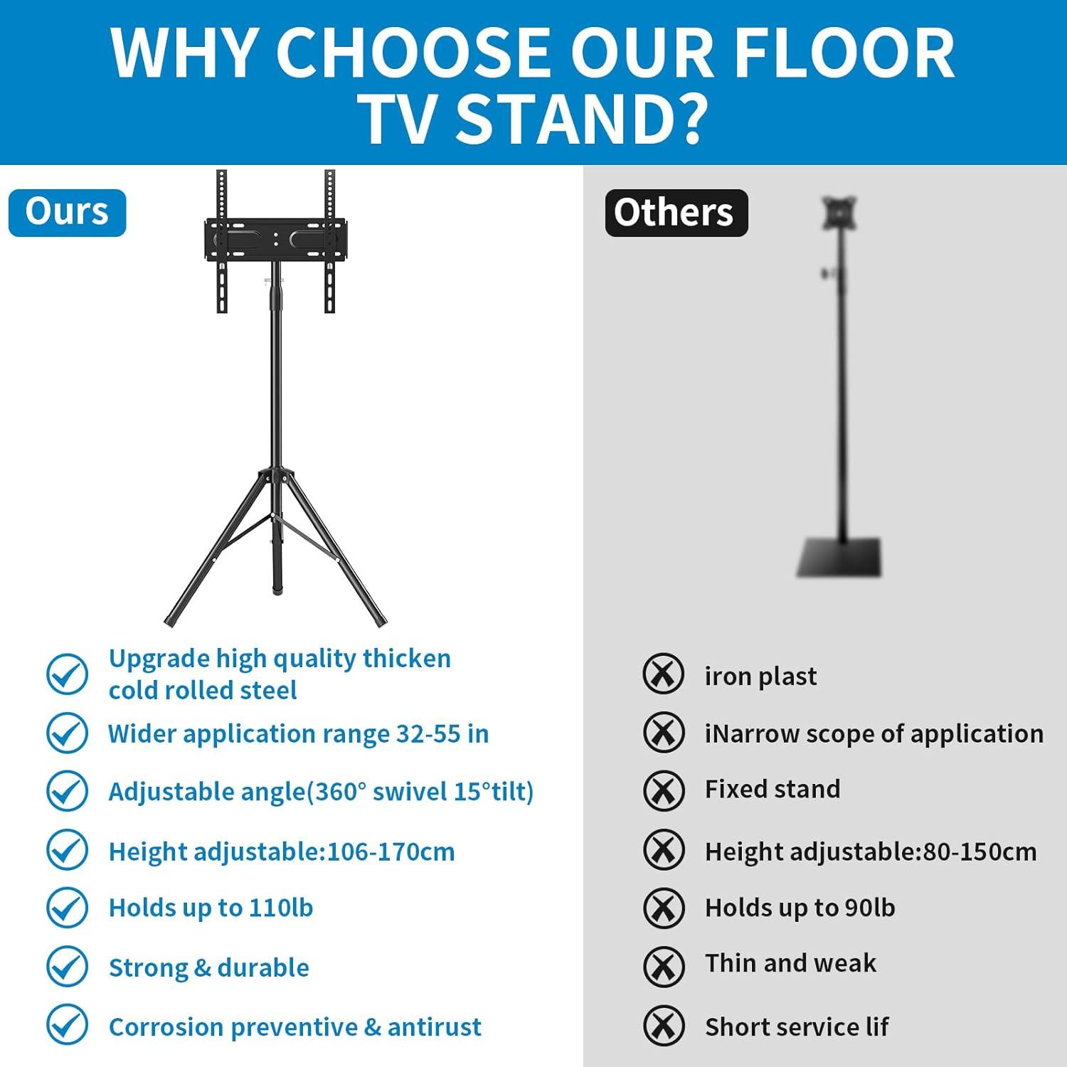 Vivo Portable TV Tripod