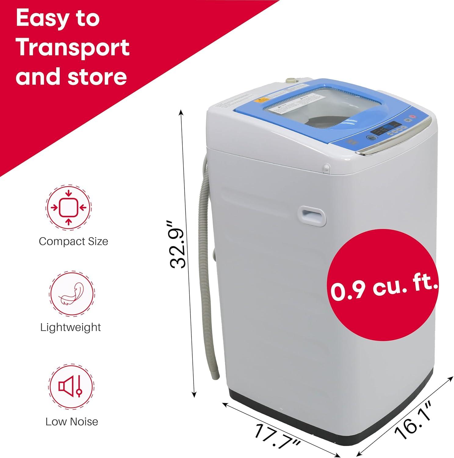 Hamilton Beach, 2.0 Cu. Ft. Portable Washer, White, HBPW210
