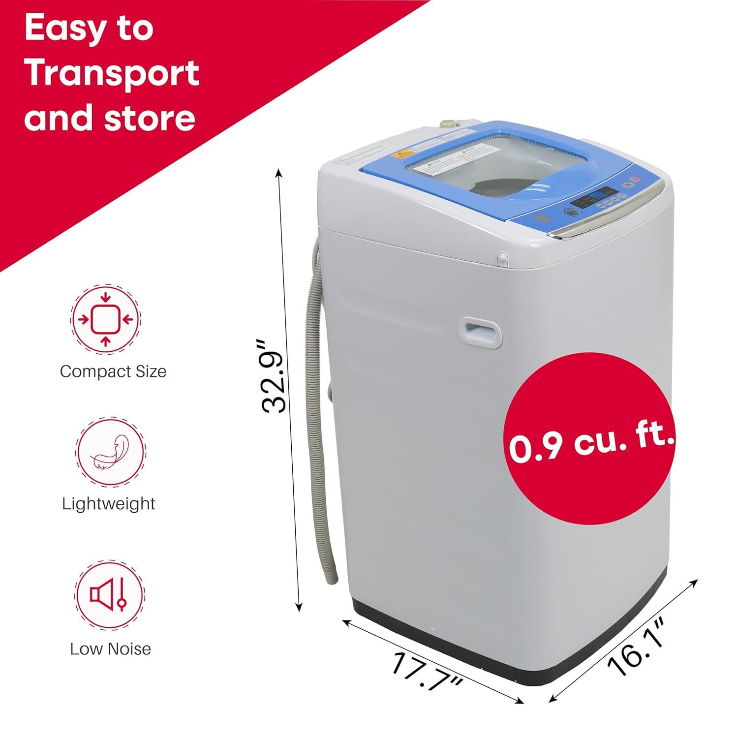 Hamilton Beach, 2.0 Cu. Ft. Portable Washer, White, HBPW210