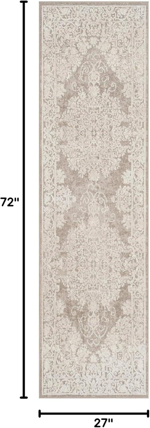 Reflection RFT664 Power Loomed Runner Rug - Beige/Cream - 2'3"x6' - Safavieh.