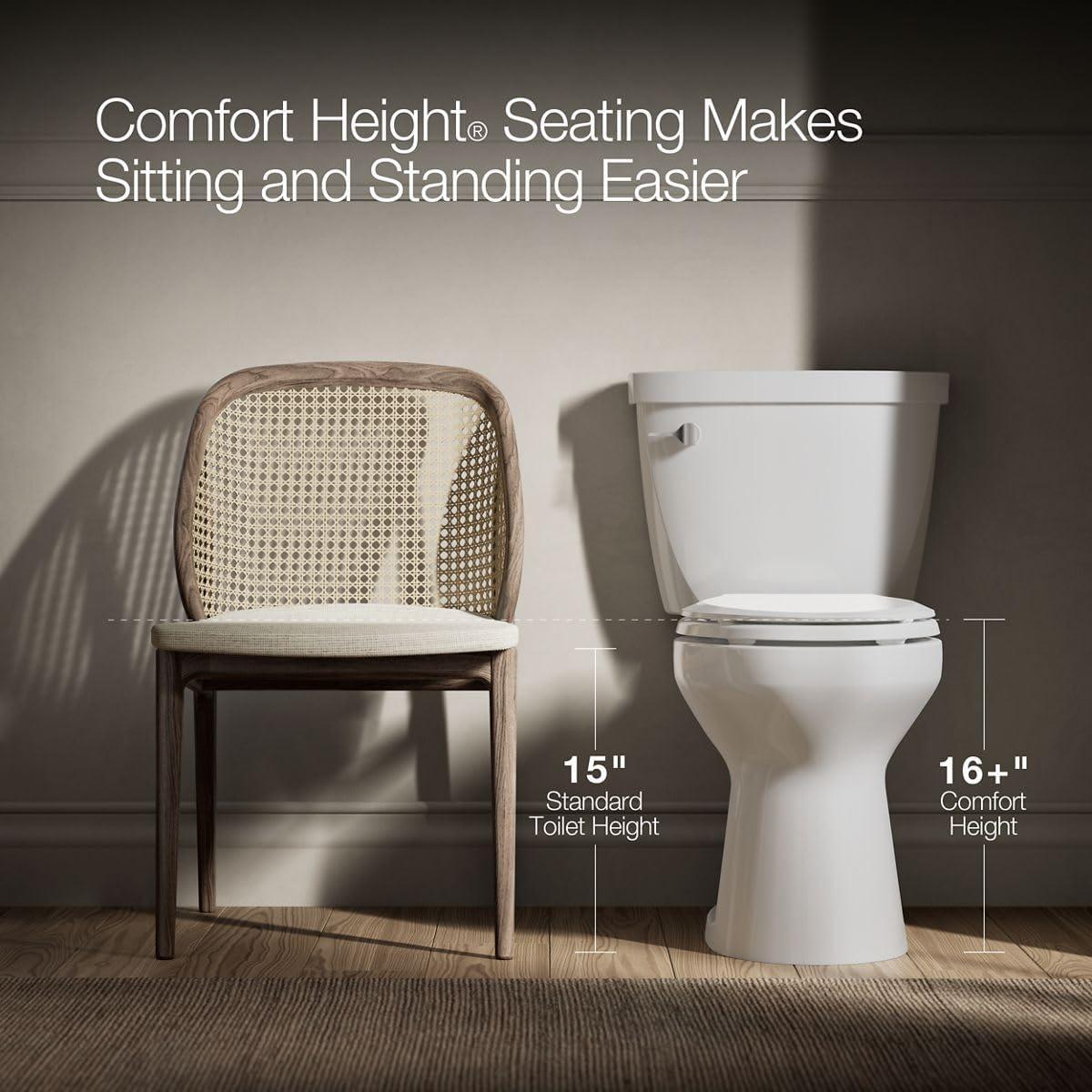 Corbelle™ 1.28 GPF Water Efficient Elongated Two-Piece toilet (Seat Not Included)