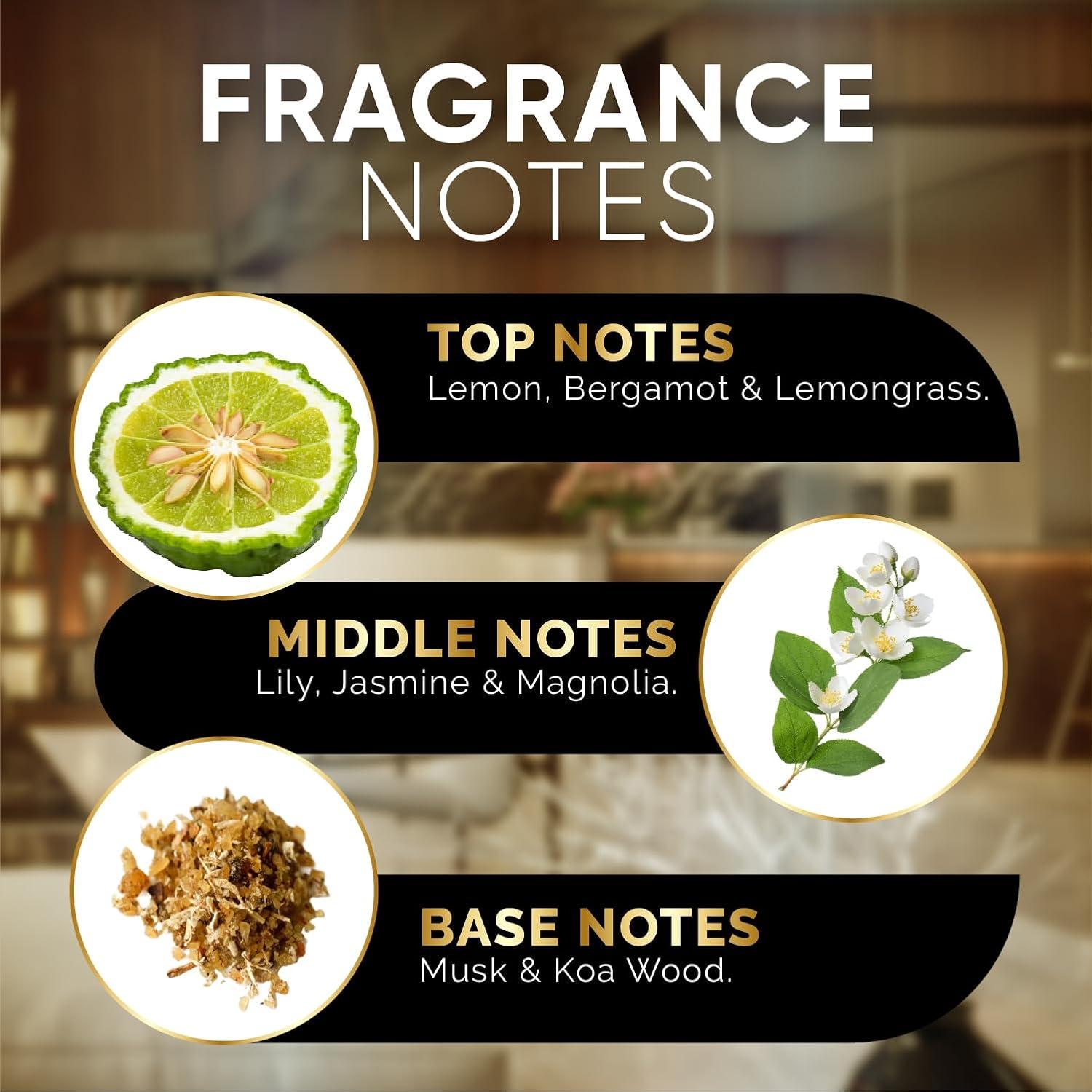 Signature Scents - Luxury Hotel Collection - Hotel Fragrance Oil - Diffuser Oil Blends for Aromatherapy (Sunrise Studio) 4.05 Fl Oz (120ml) + 2 Free Samples