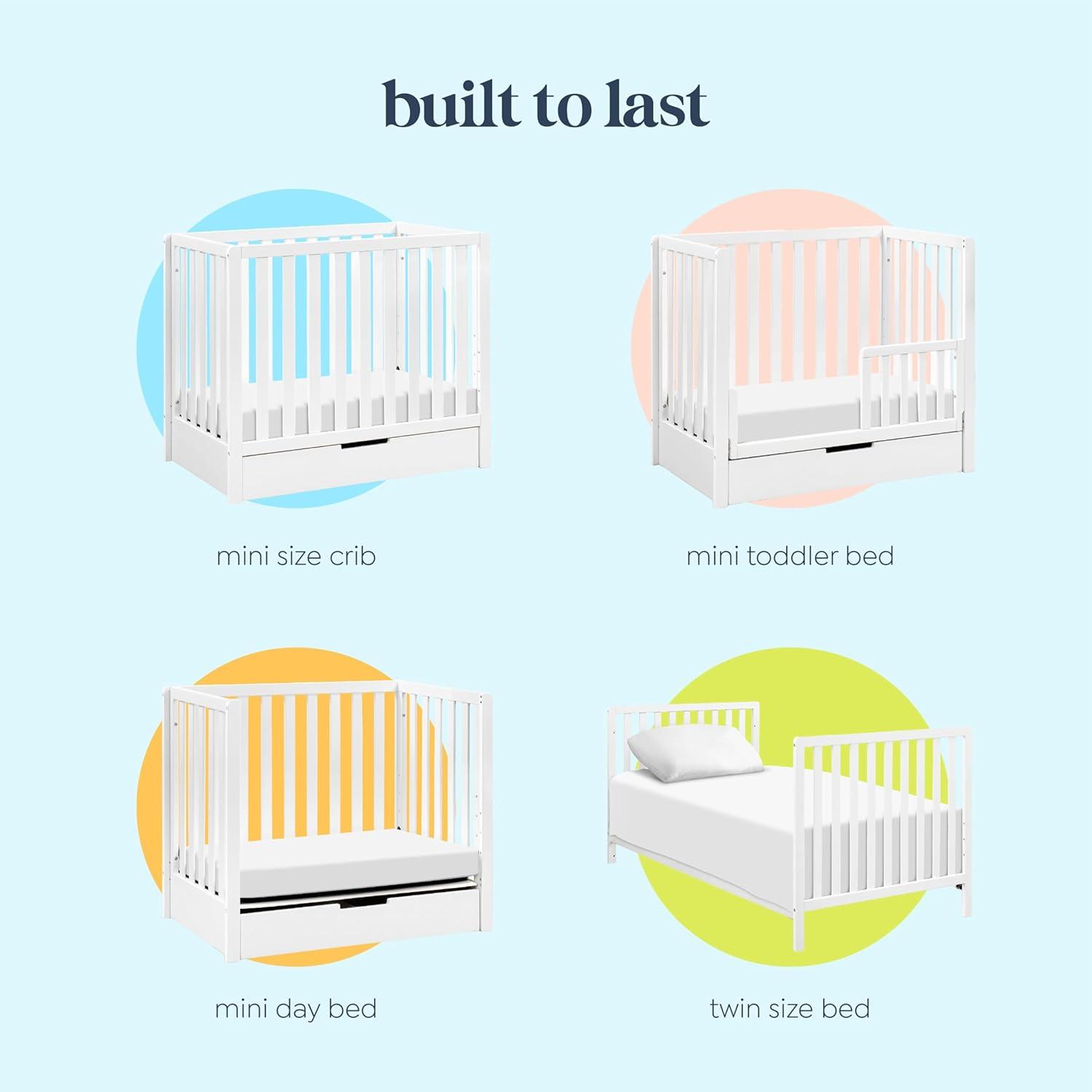 Colby 4-in-1 Mini Convertible Crib with Storage