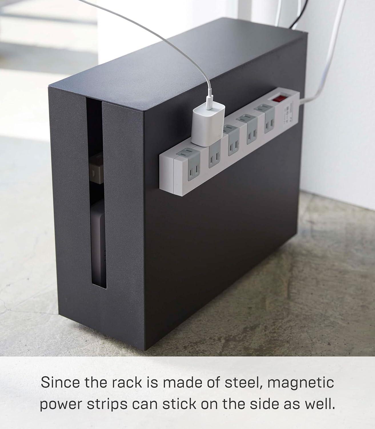 Tower Yamazaki Home Rolling Cable Management Cord Power Strip/Surge Protector Storage Organizer