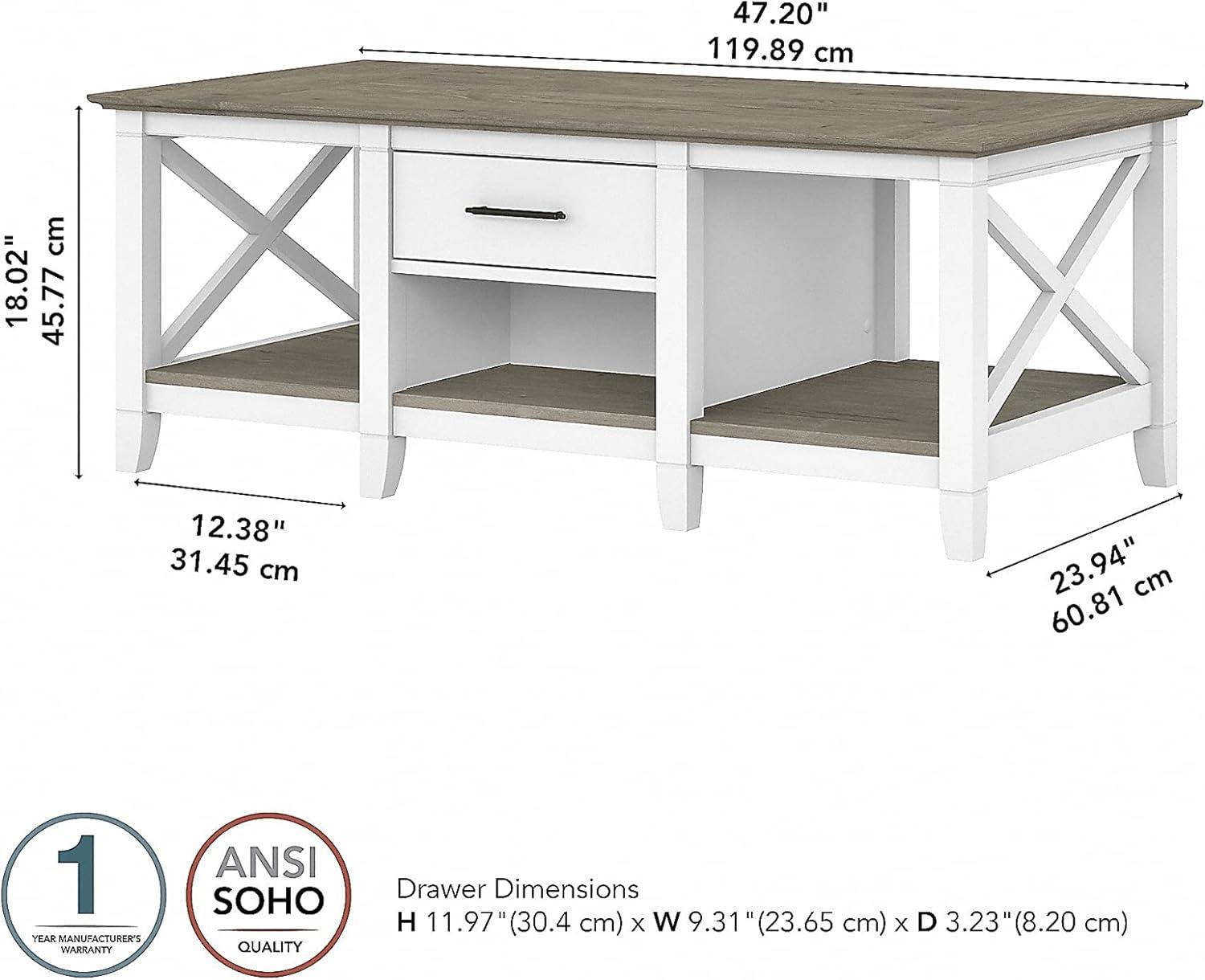 Huckins Solid Wood Top Coffee Table